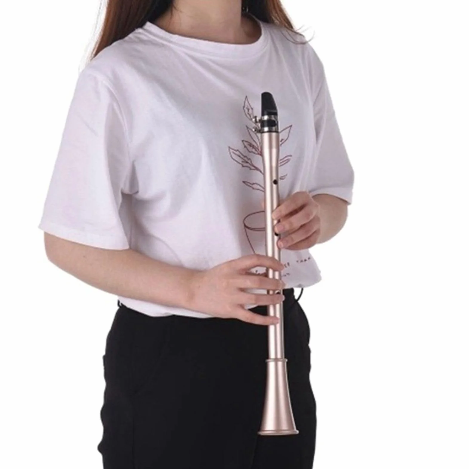 Jeffergarden Saksofon Kieszonkowy ABS Sax Mini Przenośny Saksofon C Bb Idealny dla Miłośników Muzyki (C)