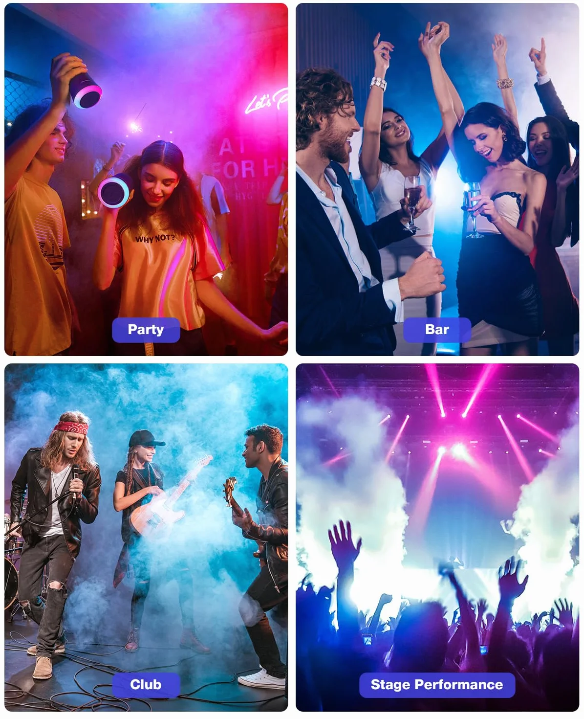 Mini maszyna do dymu 600 W z 18 diodami LED RGB na imprezy, wesela, Halloween, dyskotekę, efekt sceniczny DJ