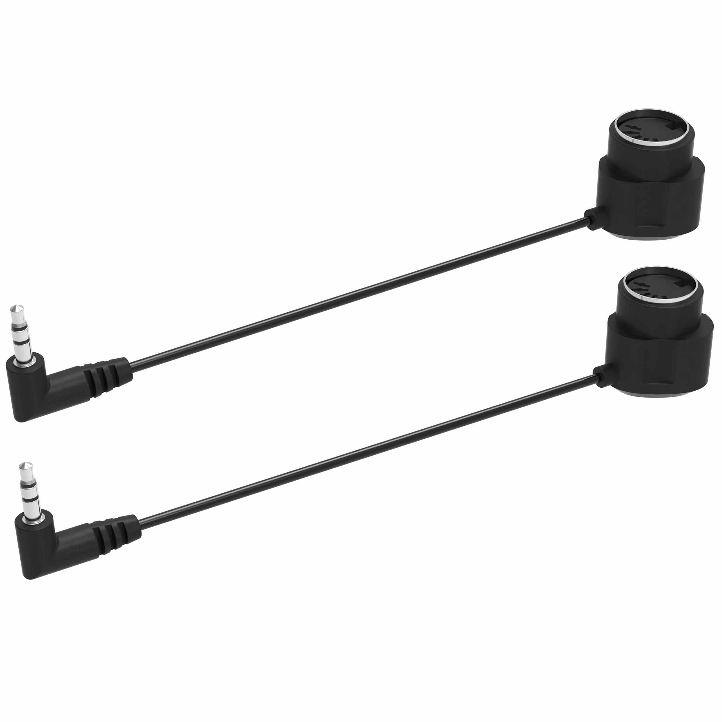 FORE 2-Pack 100CM kabel MIDI TRS typu A 3,5mm - żeński typ A TRS 3,5mm do MIDI 5 Pin Din z ultra-małymi wtykami, ciasne przestrzenie, żeński 2-Pack 100CM