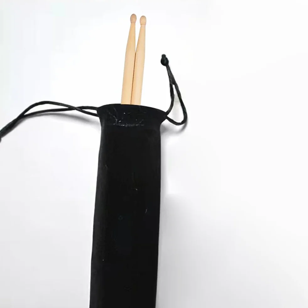 Torba na pałeczki perkusyjne, torba na pałeczki perkusyjne, torba na pałeczki perkusyjne, wodoszczelna torba, 2 sztuki, czarno-biały (45 x 10 cm)