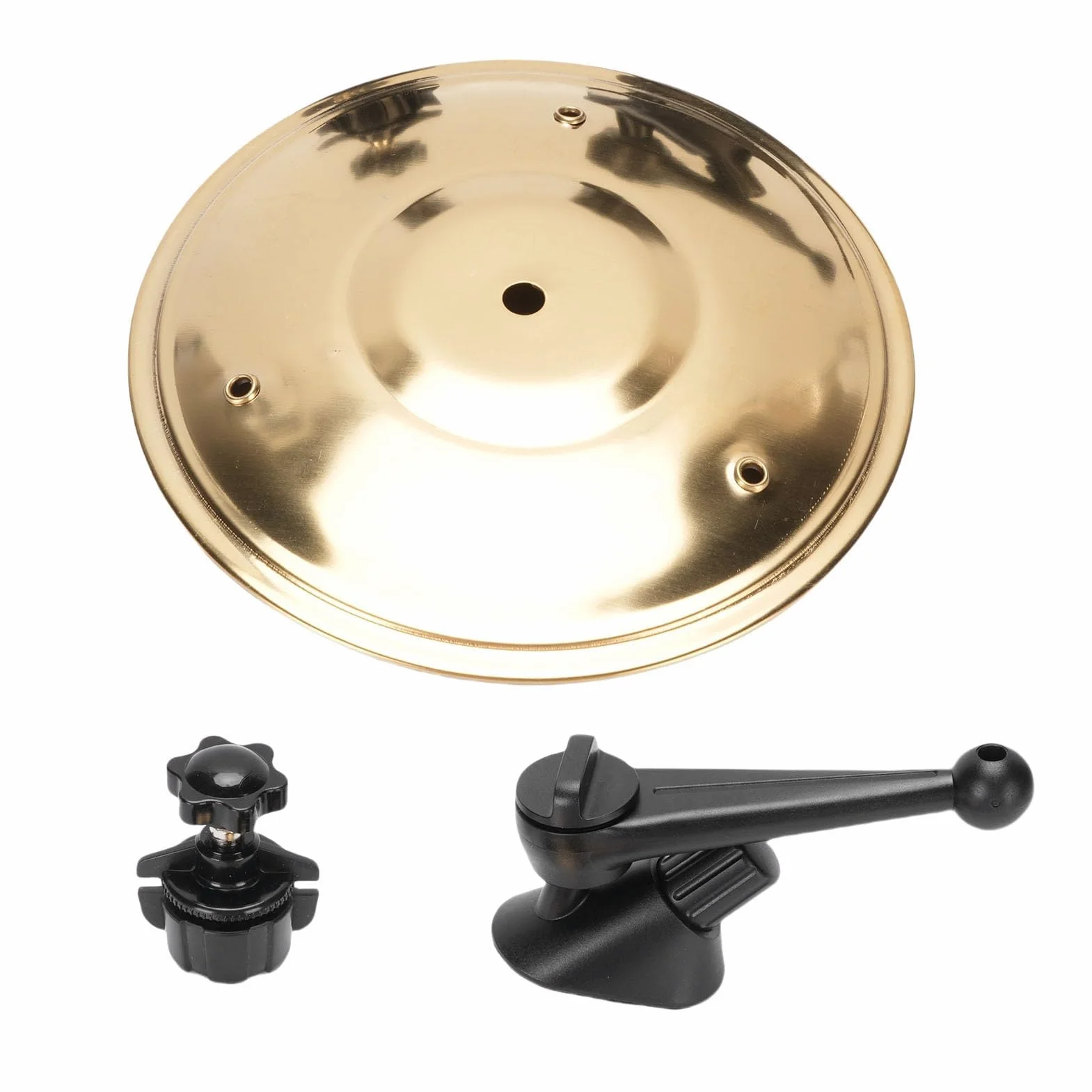 Alomejor Auto Dash Crash Cymbal Alloy Bęben - Mały Duży Dźwięk do Rozrywki In -car Odpowiedni dla Miłośników Muzyki i Perkusisty (GOLD)