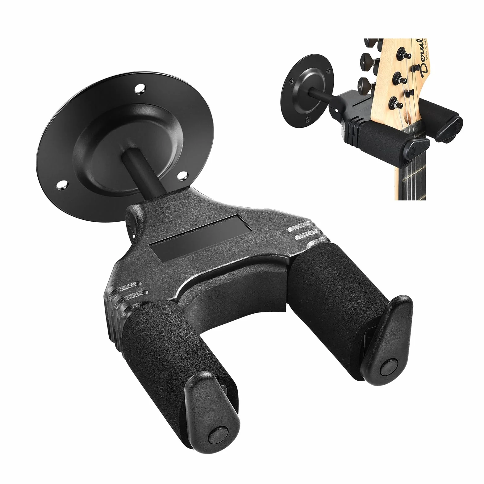 OTraki Gitara uchwyt ścienny automatyczne blokowanie gitara hak ścienny wieszak stojak instrument wsparcie do elektrycznej gitary akustycznej, basu