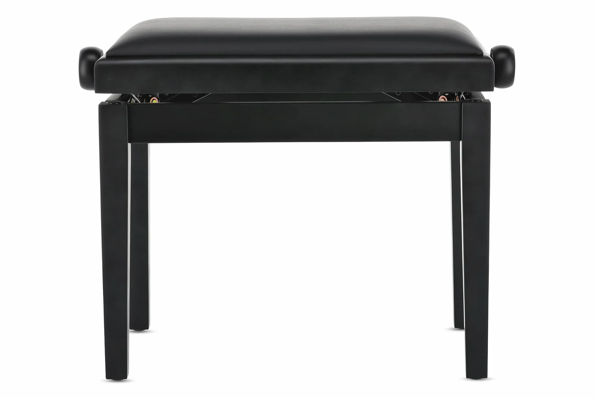 GEWA Ławka do pianina Deluxe Vinyl Czarny mat Siedzisko 52x30cm Regulowana wysokość