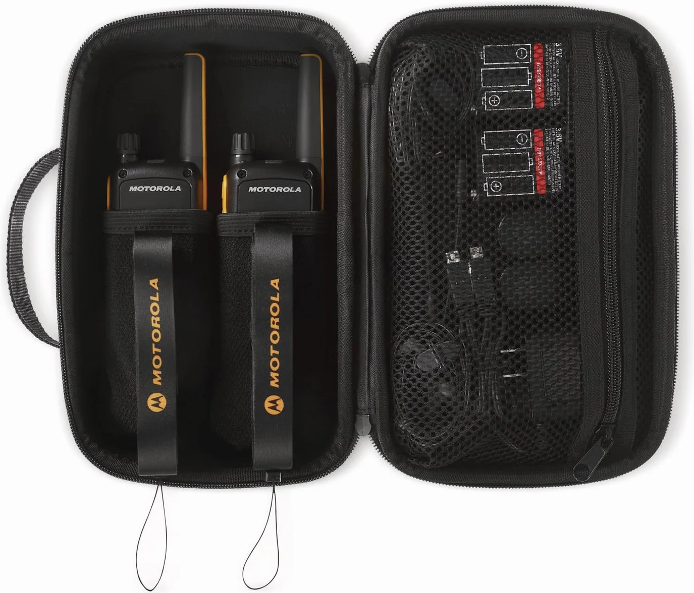 Motorola T82 Extreme Krótkofalówka, Czarny/Pomarańczowy, 2 Sztuki
