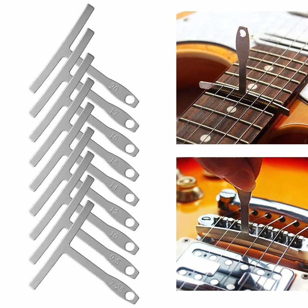 Jeffergarden Zestaw Narzędzi Gitarowych 9 promień Manowy 32 Blades Feeler Gauge Guitar Tool do Naprawy Konserwacji