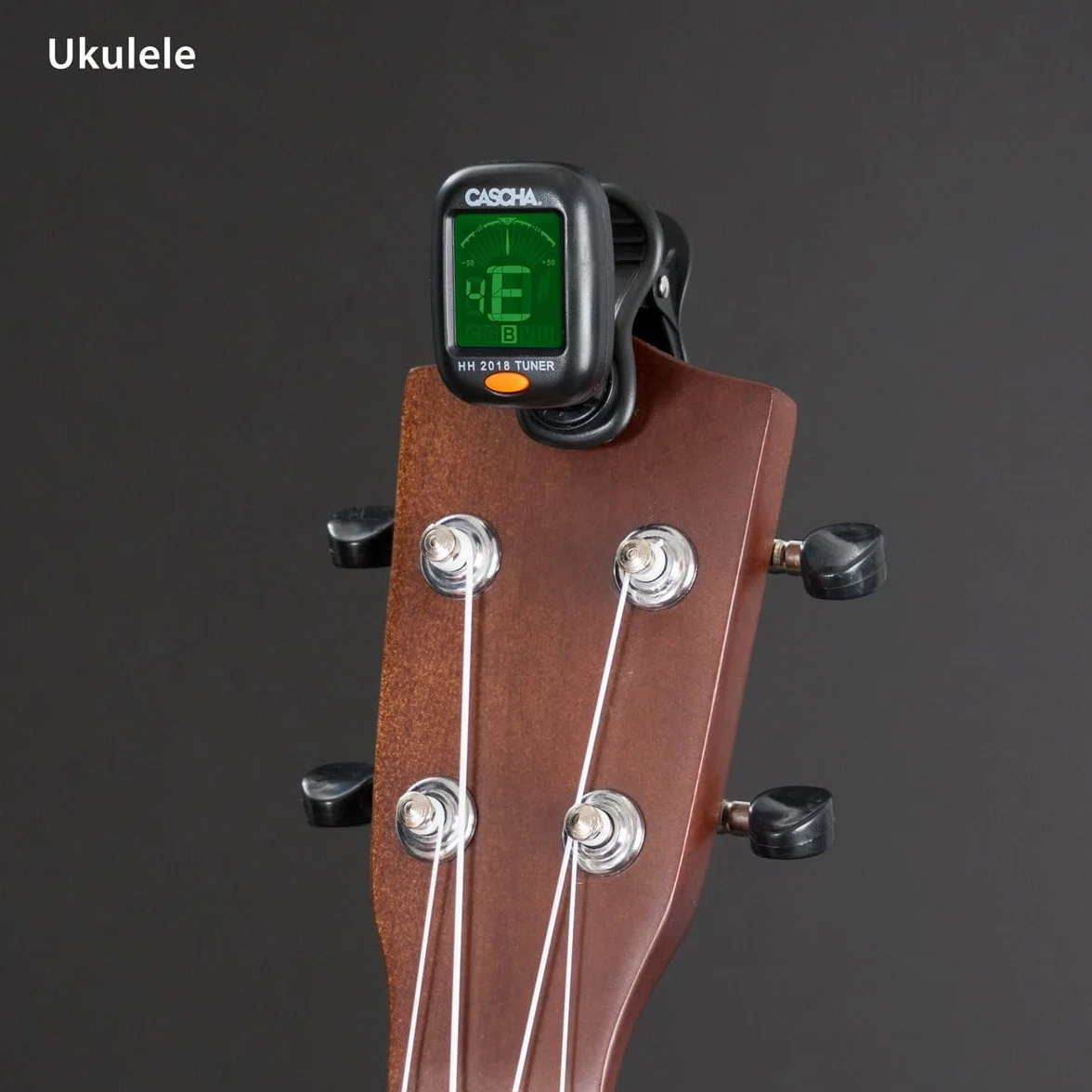 Cascha Hh 2018 Tuner Cyfrowy Do Gitary Ukulele Basu Skrzypiec, Czarny