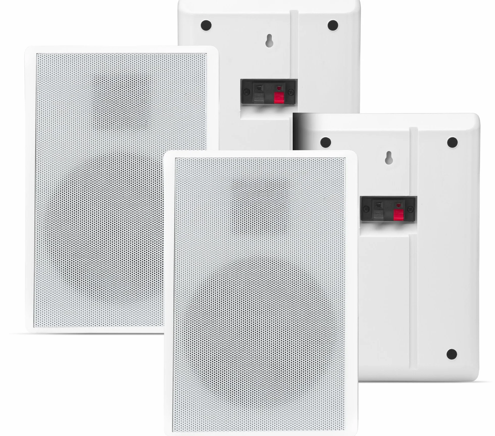 Pronomic FLS-540 WH 2-parowy zestaw głośników ściennych HiFi, 2-drożny, głośnik niskotonowy 5,25"/133 mm, głośnik wysokotonowy 1,2"/30 mm, 25/50 W RMS/Peak, połączenie listwy zaciskowej, biały.
