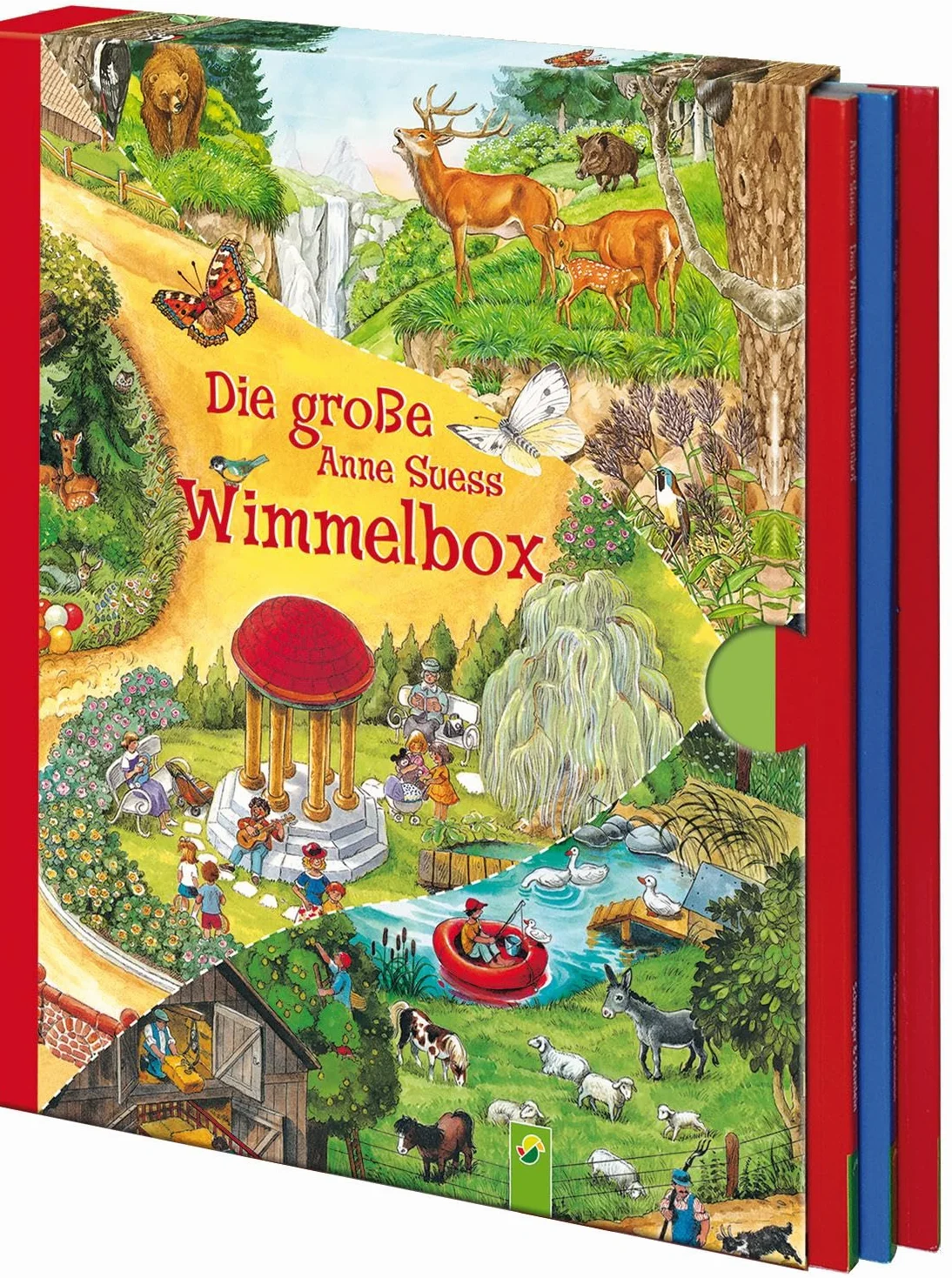 Die große Anne Suess Wimmelbox: 3 Wimmelbücher im Schuber