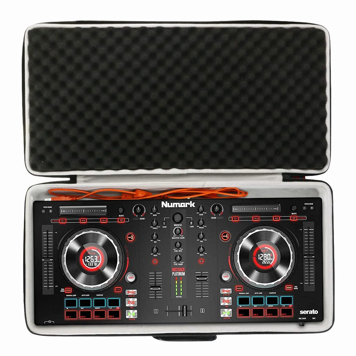 Khanka Twardy futerał podróżny do Numark Mixtrack Platinum / Platinum FX 4-drożnego kontrolera DJ