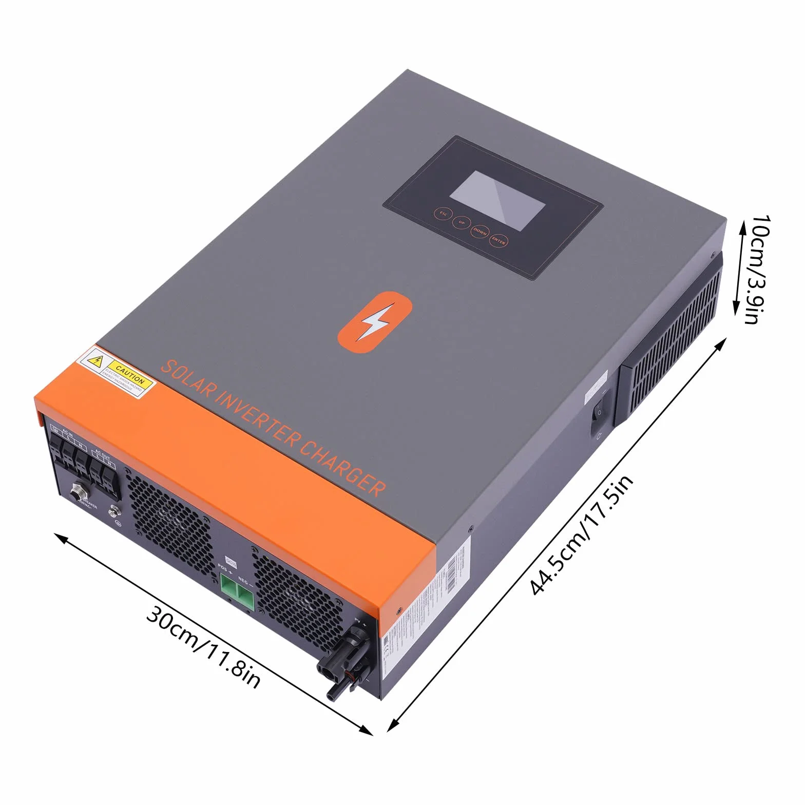 Hybrydowy falownik 24 v 4500 w/30 V 6500 w/48 V 10200 W z ekranem dotykowym ładowarka solarna z ładowarką, sieć priorytetowa, solarny regulator ładowania (24 V 4500 w)