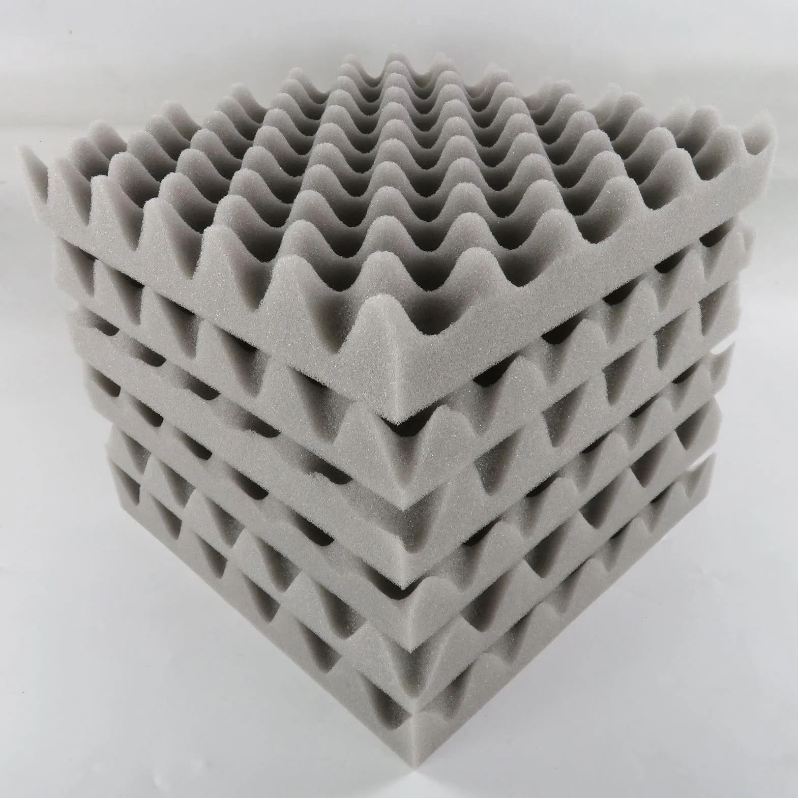 12 sztuk akustycznych płyt piankowych do jajek, pianka akustyczna, 30 x 30 x 5 cm, do domu, studia teatralnego, KTV, do kontroli akustycznej i redukcji szumów (szare)