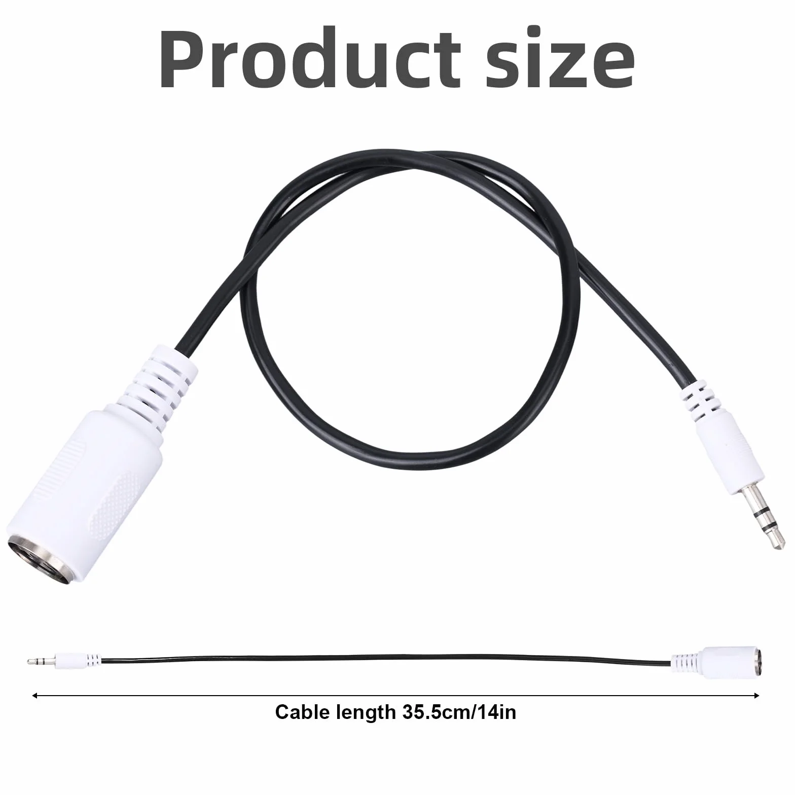 2szt Adapter MIDI Typu A na 3,5mm, 35,5cm Kabel Rozgałęźny Żeński Wtyk MIDI Męski Wtyk TRS 3,5mm Konwerter Audio Akcesoria do Klawiatur Syntezatorów i Programów DAW