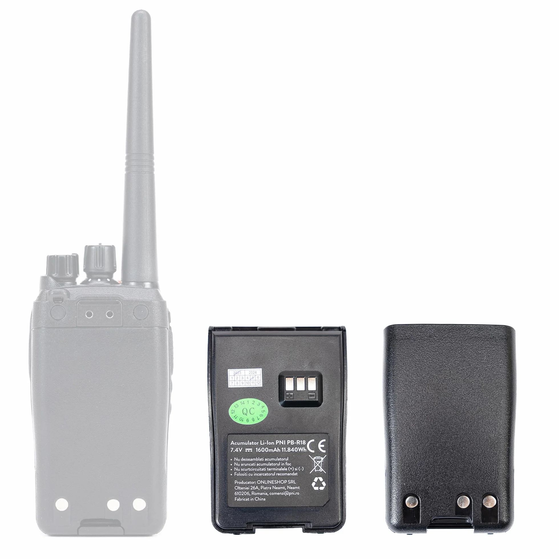 Bateria PNI PB-R18 do przenośnej stacji radiowej PNI PMR R18, Li-Ion, 1600mAh, 7,4V