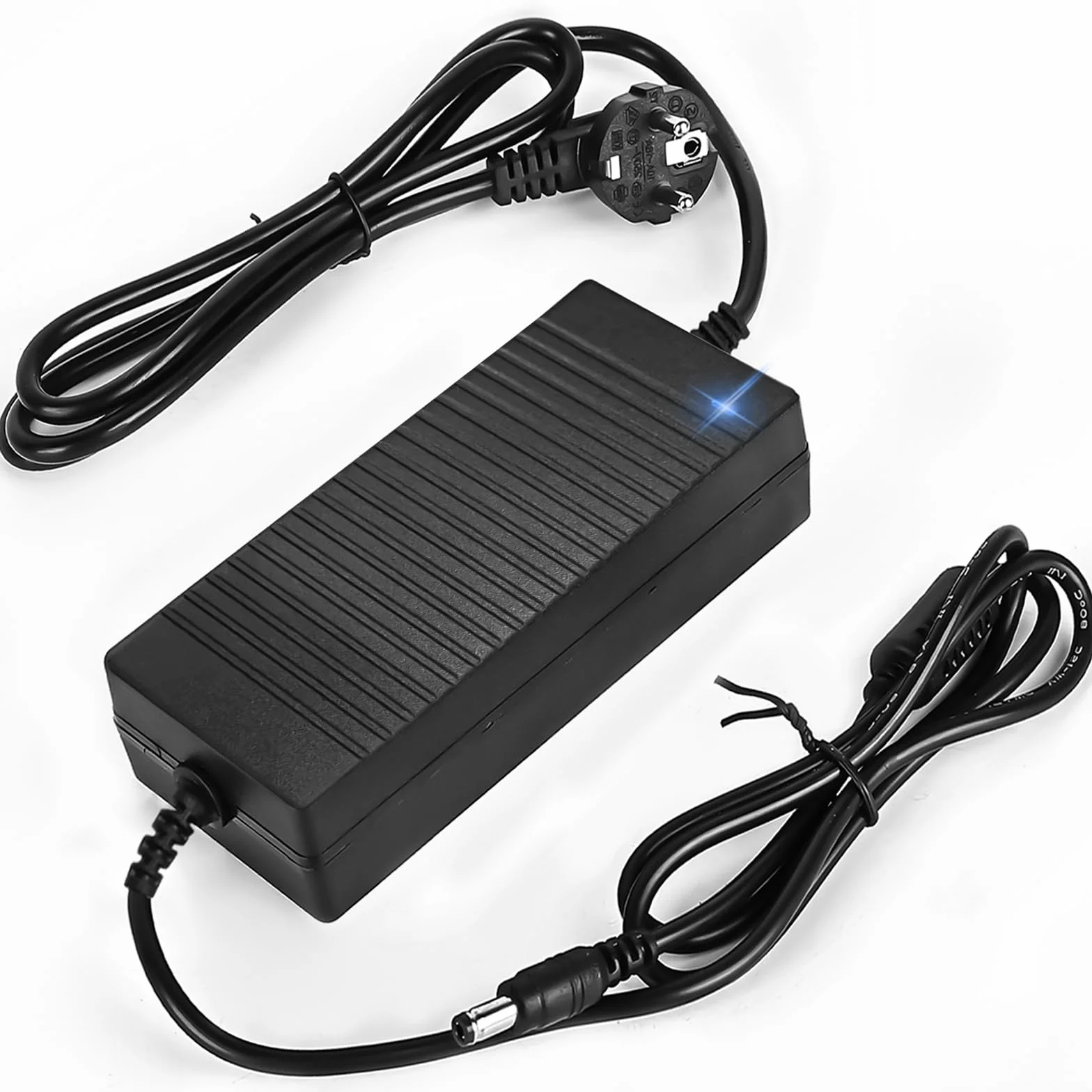 Zasilacz 12V 10A: Transformator LED 120W, zasilacz sieciowy 110-240V AC do 12V DC 10A, przetwornica napięcia transformator dla taśm LED, routerów, głośników, telewizorów LCD, monitorów od Behogan