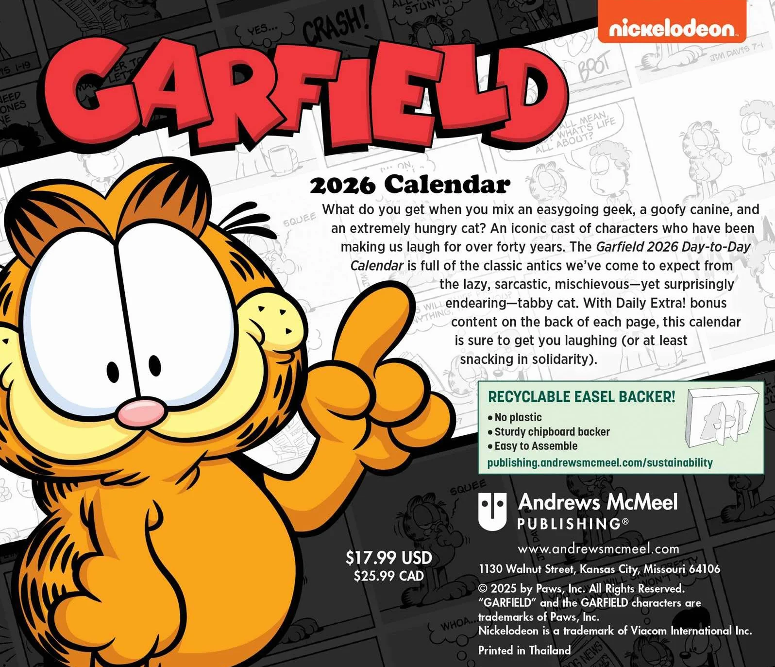 Garfield 2026 Day-to-Day Calendar: Original Andrews McMeel-Tagesabreißkalender [Kalendar]