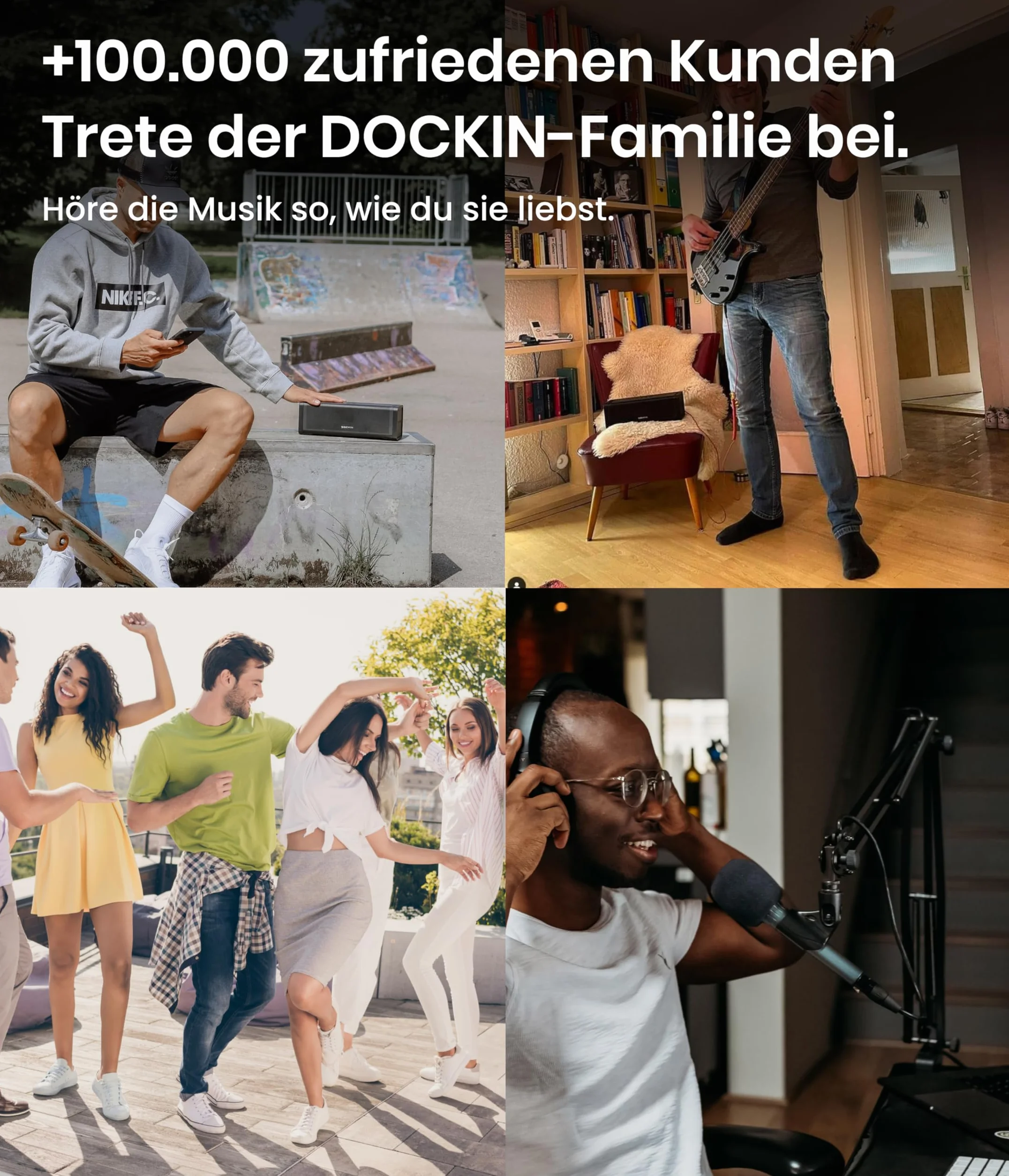 Stojak na mikrofon Dockin® do MP2000 i MP1000, regulowane ramię mikrofonu 3/8 cala do 5/8 cala adapter (84 cm) z klipsem mikrofonowym i zaciskiem stołu, obrotowe ramię do zawieszenia mikrofonu