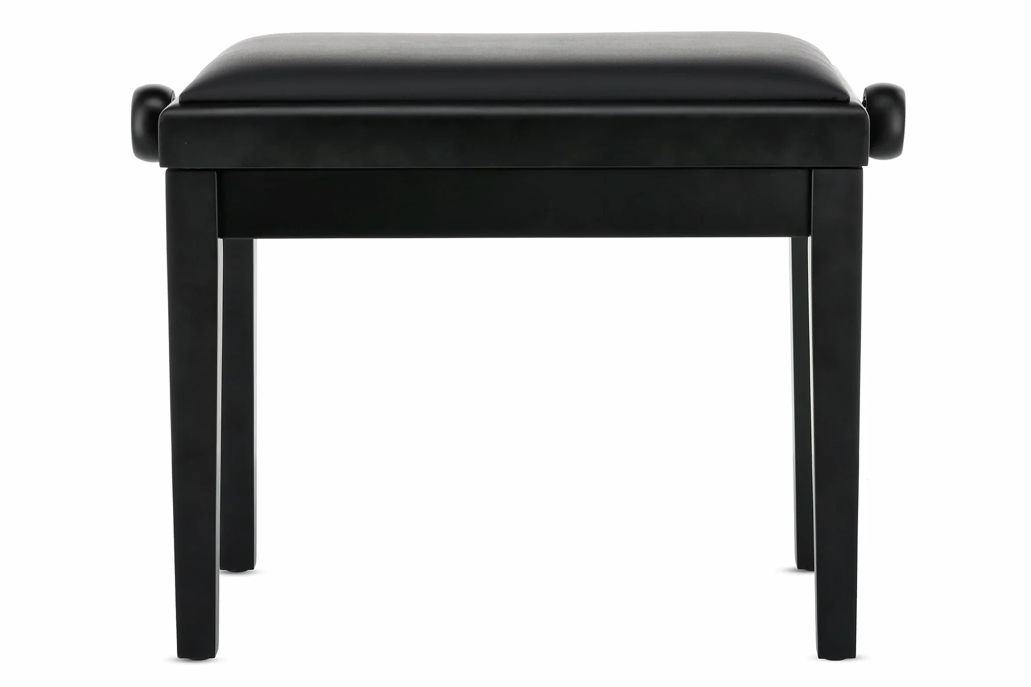 GEWA Ławka do pianina Deluxe Vinyl Czarny mat Siedzisko 52x30cm Regulowana wysokość