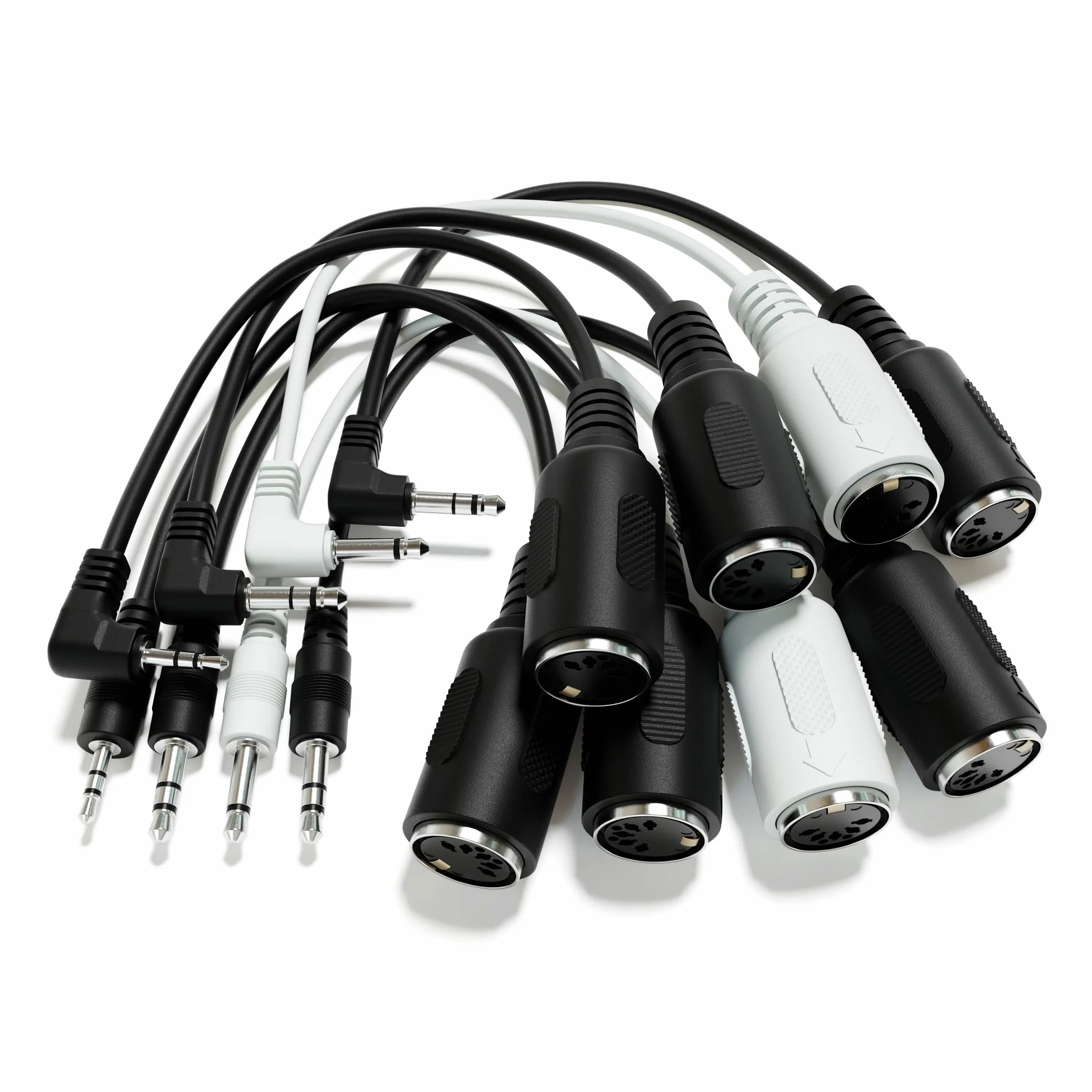 Adapter MIDI kabel rozdzielający - gniazdo audio TRS 3,5 mm do MIDI 5 pinów DIN żeńskie - typ A