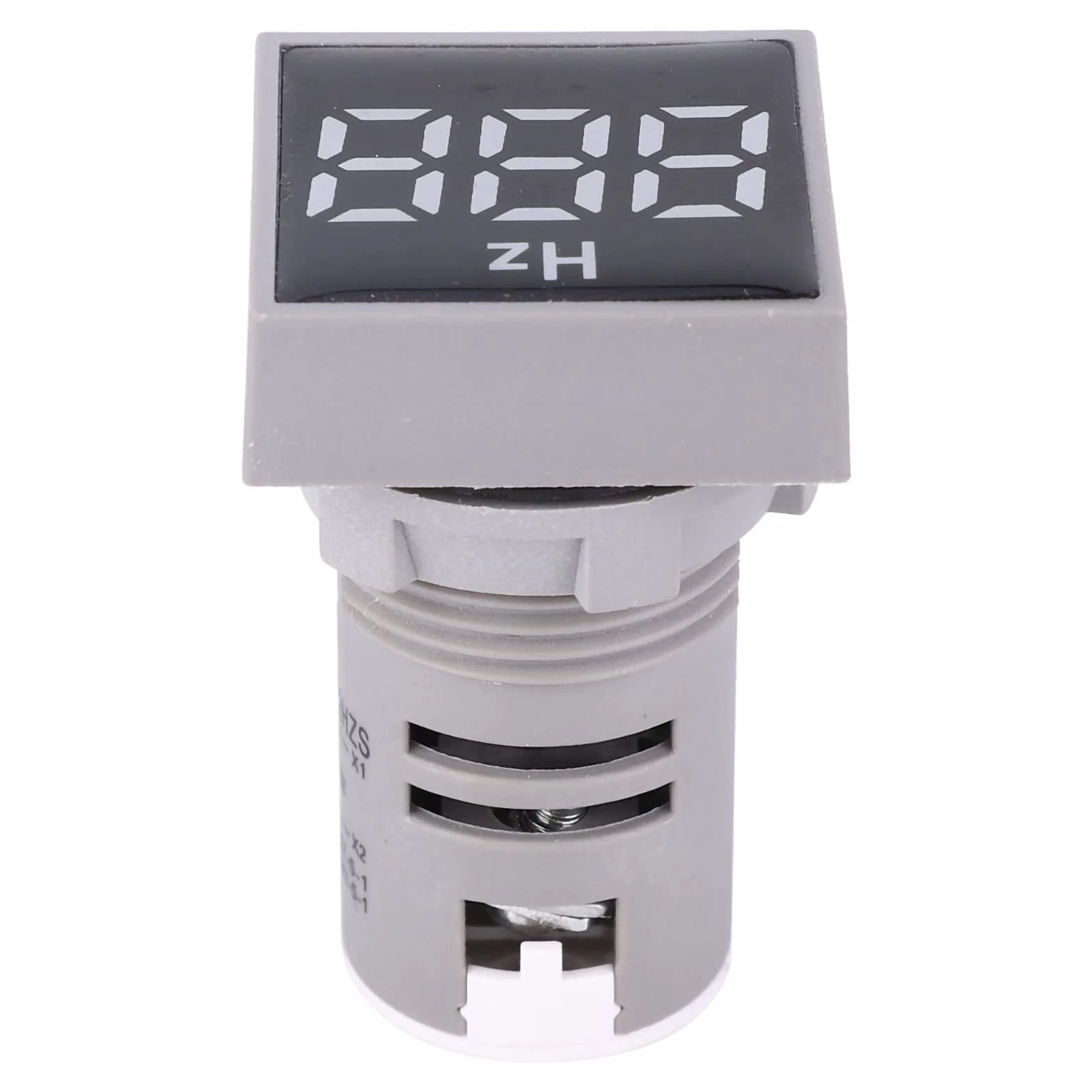 AC100~380V 20~75Hz Quadratische Digitalanzeige LED-Anzeige Lichtfrequenzmesser Elektrizität Hertz-Anzeige Messgerät(White)