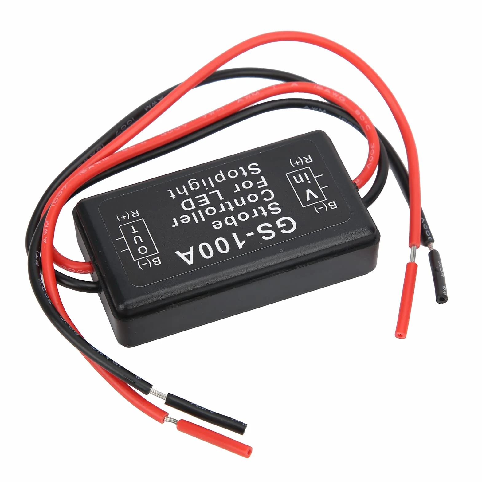 Sterownik Stroboskopu Światła Hamowania Plastikowy Moduł Sterowania Lampą Błyskową LED GS-100A 12-24VDC