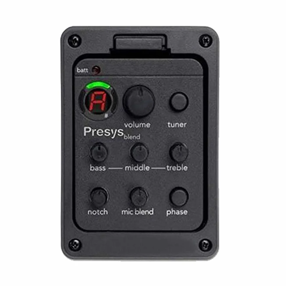 Przetwornik do gitary, przedwzmacniacz gitarowy EQ Tuner Piezo Pickup Beat Gitara Części Akcesoria