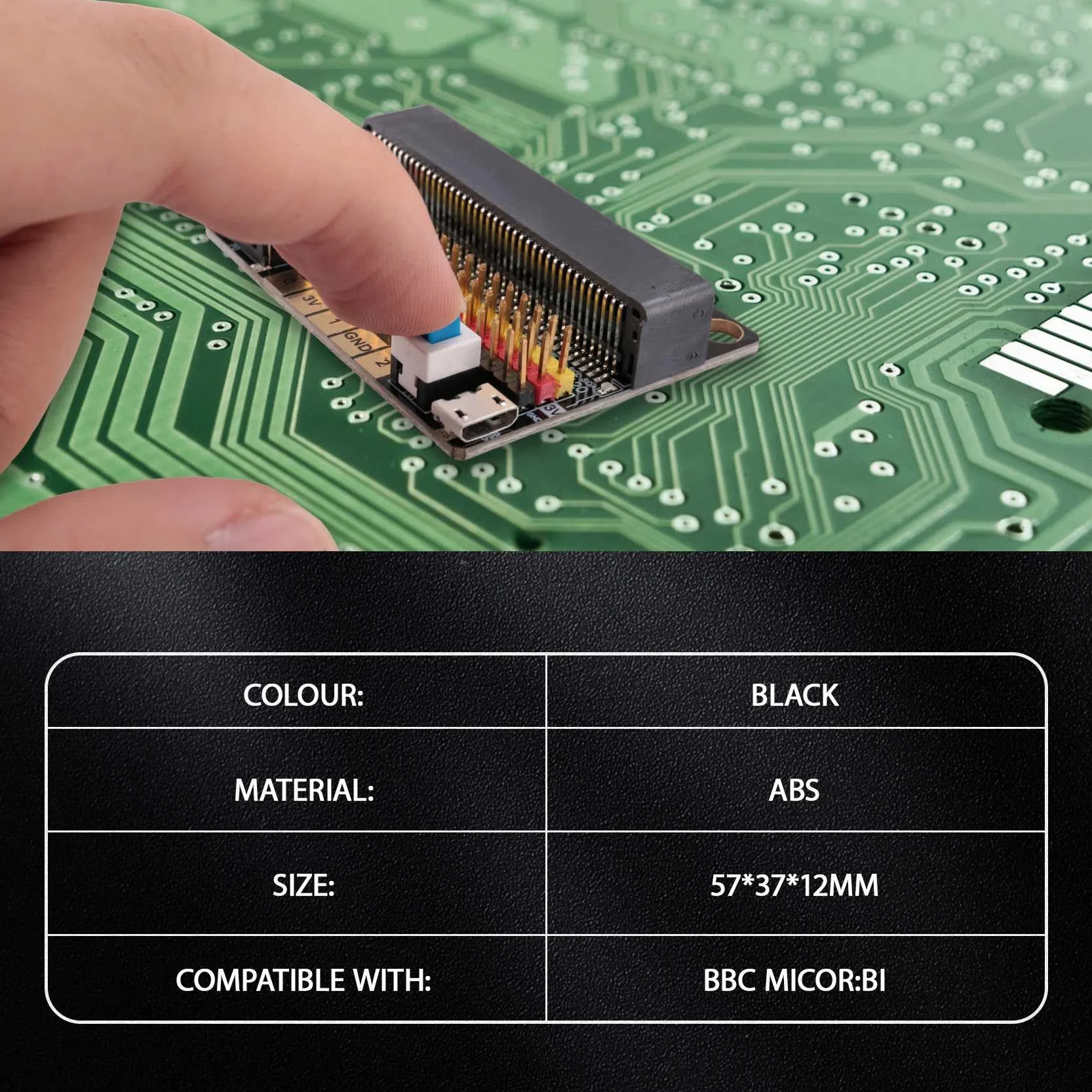 Micro-Bit Expansion Board IOBIT V2.0 Breakout Adapter Shield z brzęczykiem do programowania grafiki Python dla dzieci