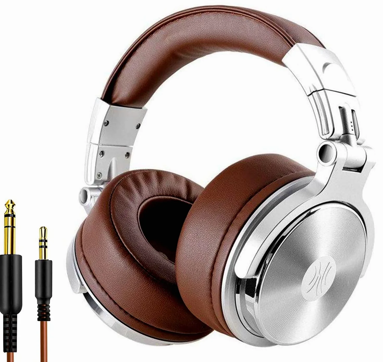 OneOdio Pro 30 Zamknięte słuchawki studyjne DJ bez adaptera do monitorowania i miksowania, skórzane słuchawki z osłonami, izolacja szumów, obrotowa obudowa 90 °, przenośne słuchawki stereofoniczne nauszne