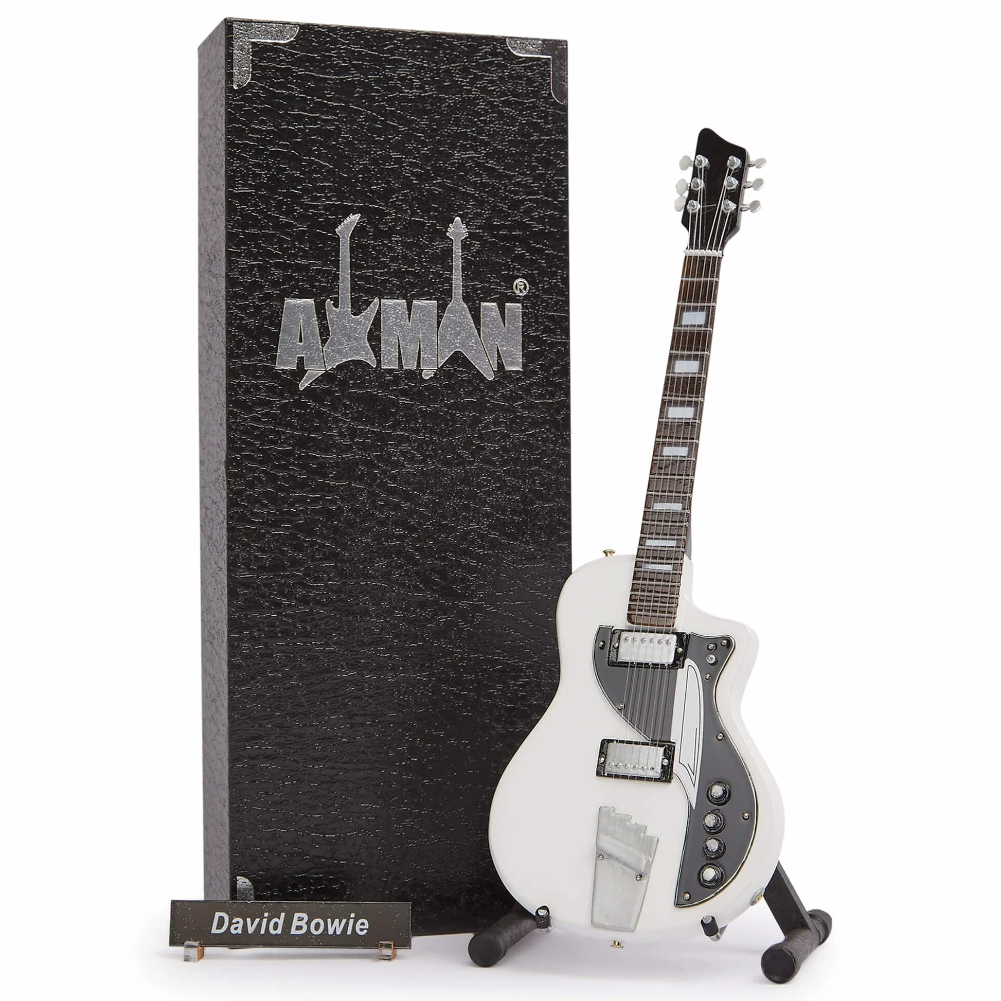 David Bowie - dwukolorowa gitara elektryczna - miniaturowa replika gitary