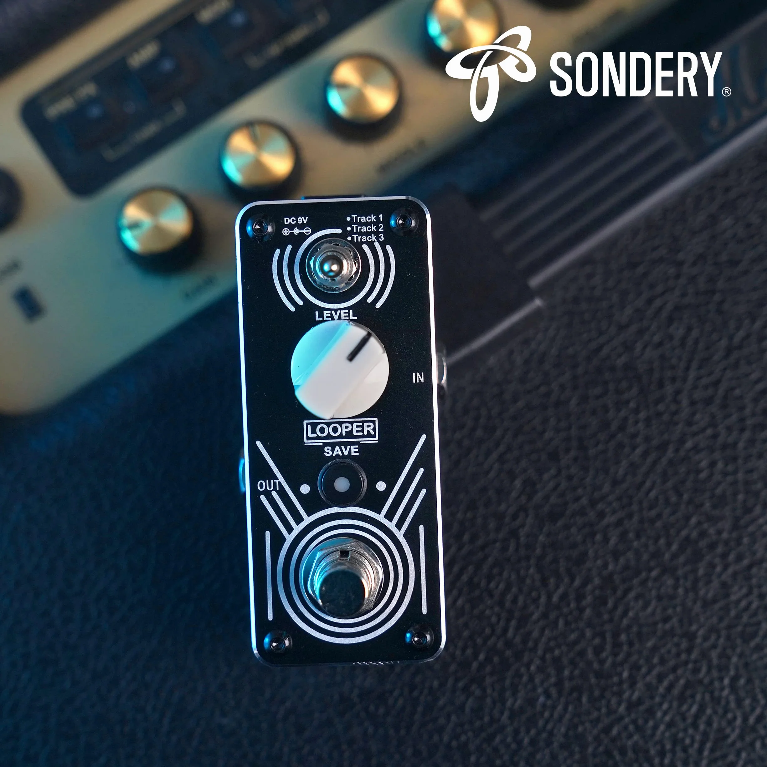 Sondery Potrójny pedał Looper 3-ścieżkowy z USB, 30-minutowy czas zapętlania, nieograniczona pętla