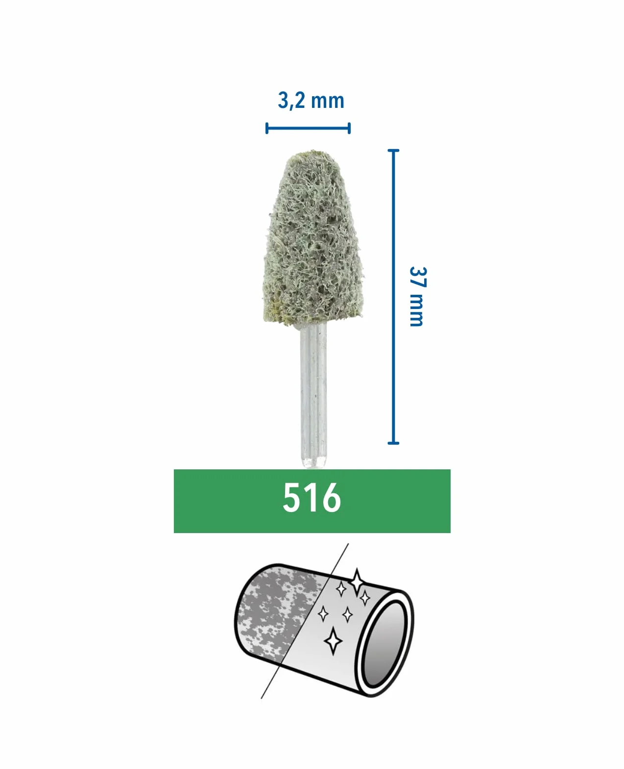 Dremel 516 Końcówka ścierna