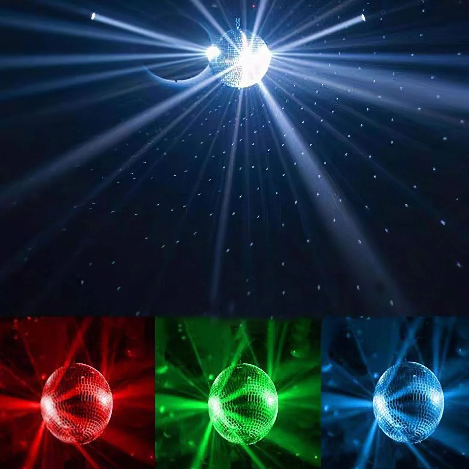 Wiązka LED Pinspot Light, 4 w 1 RGBW 12W Kula Lustrzana Oświetlenie Pin Spot Wewnętrzna Lampa Projekcyjna do KTV Bar Club Party Disco