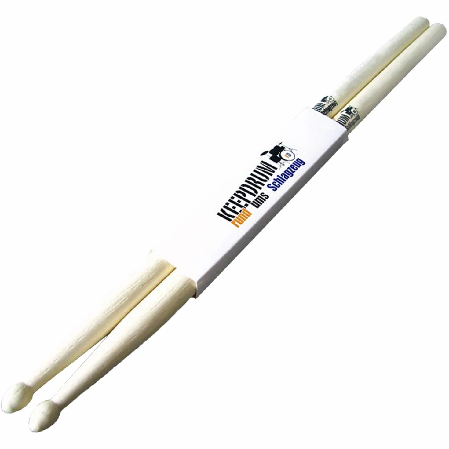 Podkładka do ćwiczeń Meinl Practice Pad Marshmallow MMP12OR 12 cali pomarańczowa z pałeczkiami perkusyjnymi keepdrum 1 para