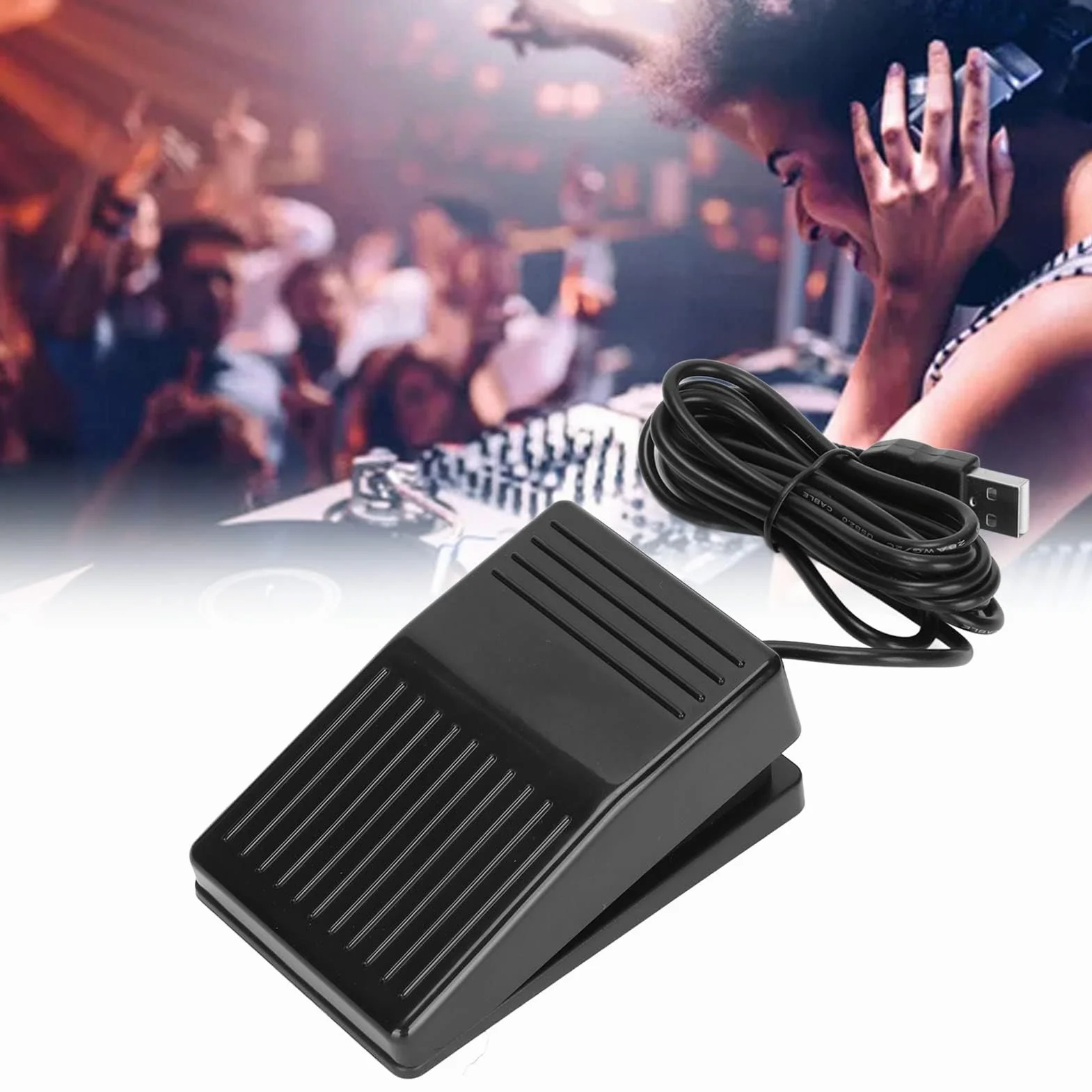 Pedał Nożny USB Pedał Przełącznika, Uniwersalny Przełącznik Nożny do Gier Wideo na Komputer PC, Program do Sterowania Jednym Klawiszem Klawiatura Komputerowa HID