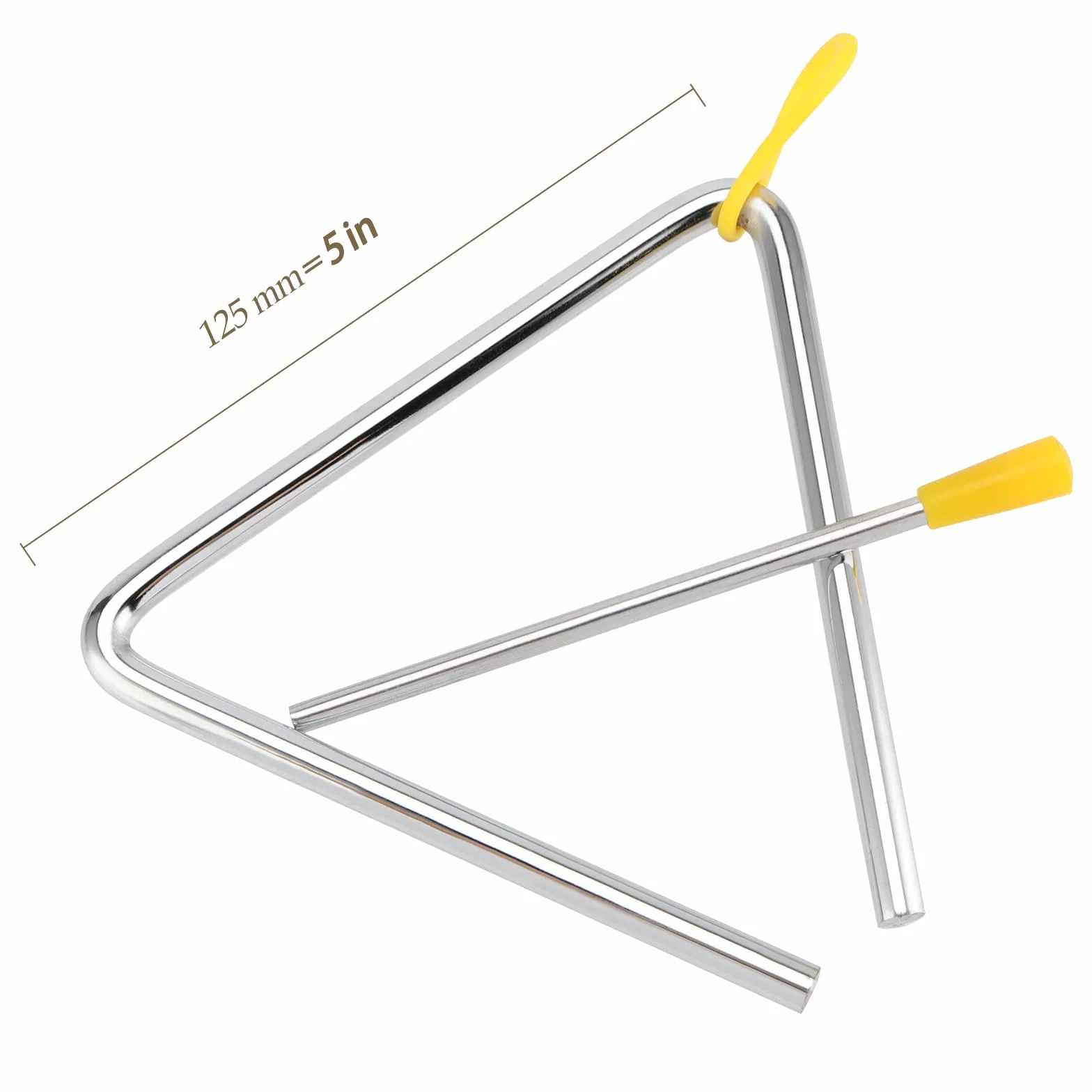 8 sztuk 12,5 cm trójk?t instrument muzyczny trójk?t ze stali, trójk?t, perkusja, trójk?t z pa?eczkami, dla profesjonalistów lub pocz?tkuj?cych, do tworzenia muzyki