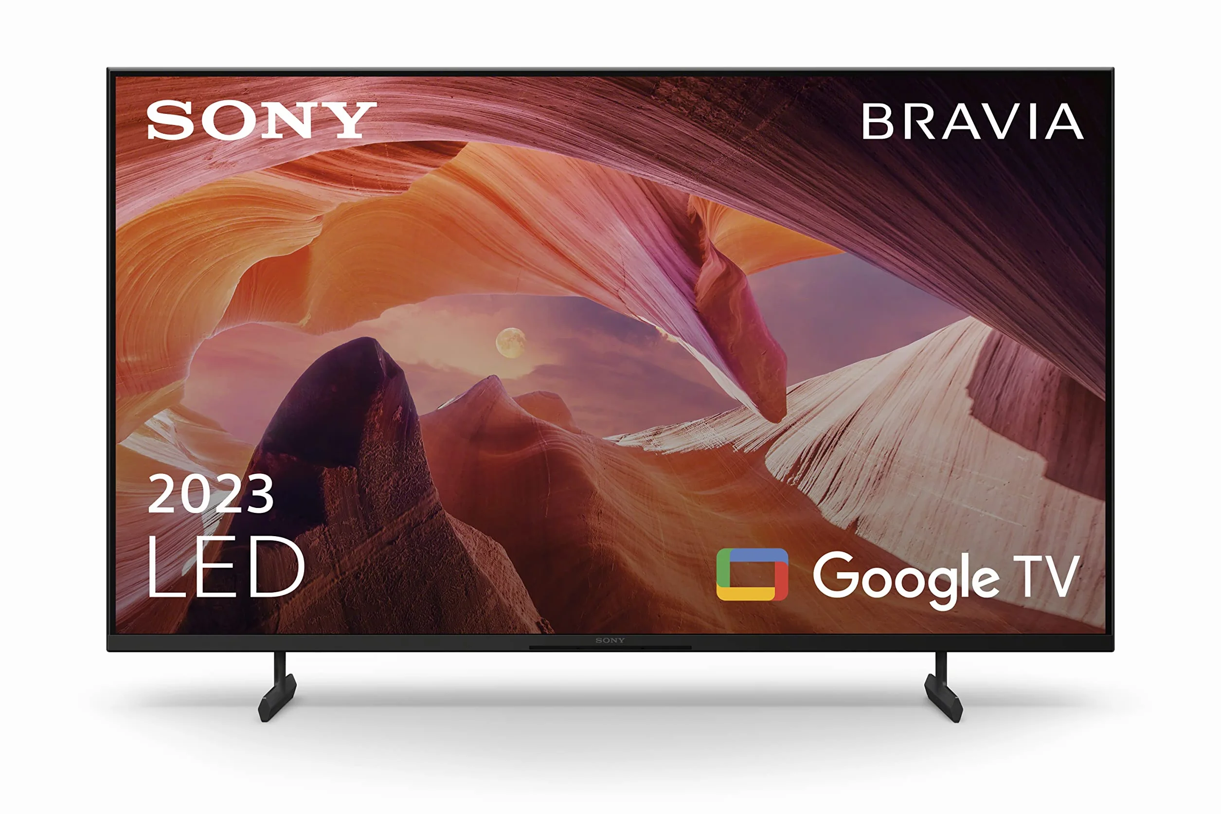 Sony BRAVIA, KD-43X80L, LED, 4K HDR, Google TV, ECO PACK, BRAVIA CORE, Flush Surface Design, Model 2023