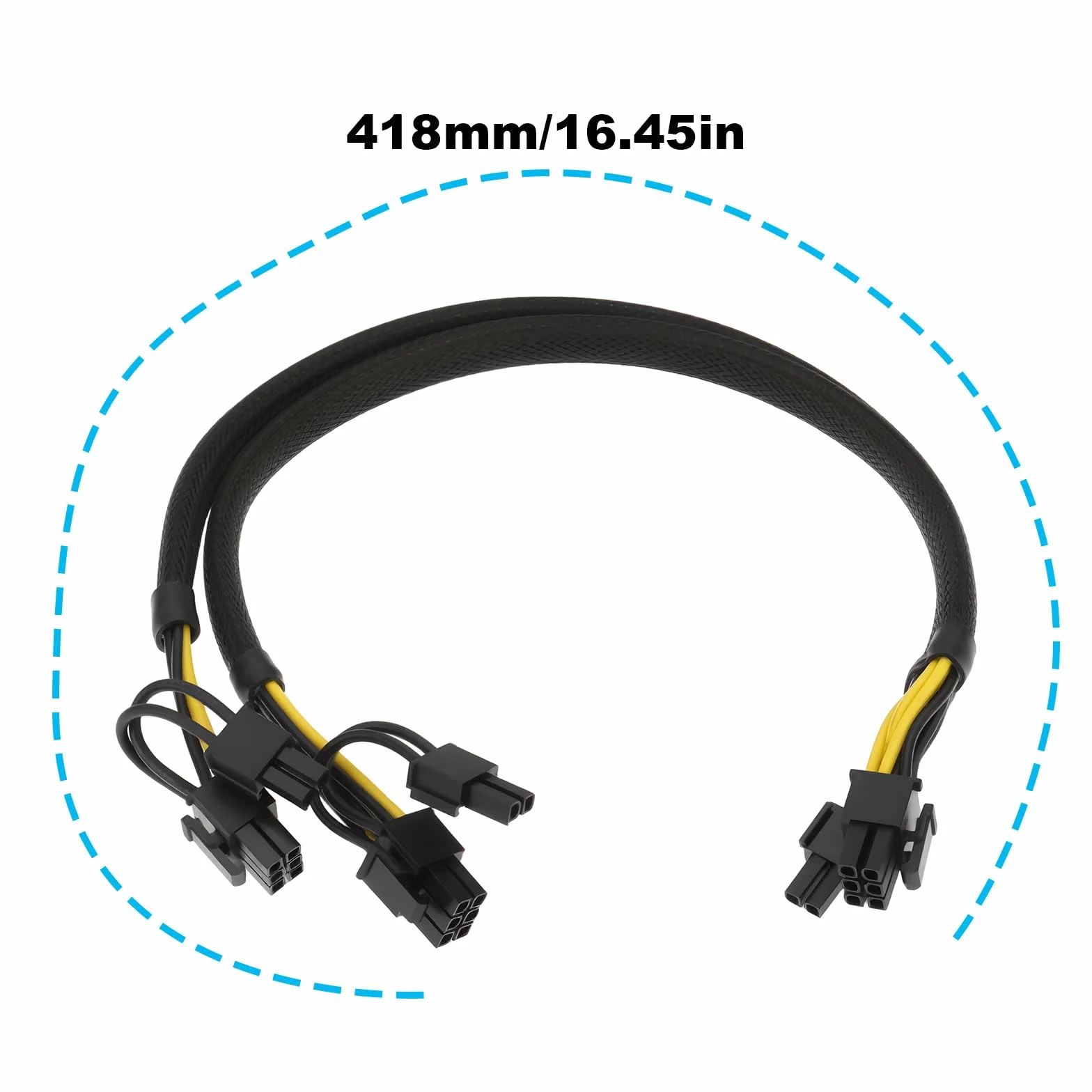 Kabel zasilający GPU 8-pinowy na podwójny 8-pinowy 6+2-pinowy do Dell R720 R720XD R730