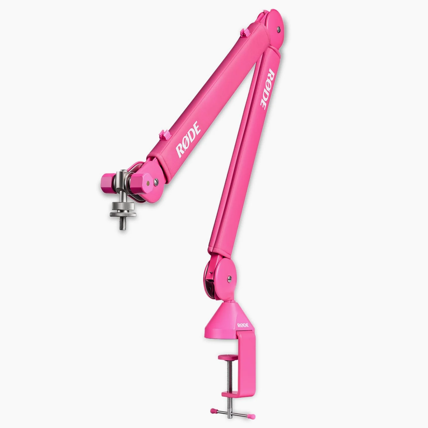 Rode PSA1+ Plus stołowe ramię mikrofonowe, ramię przegubowe, różowe z keepdrum kabel XLR