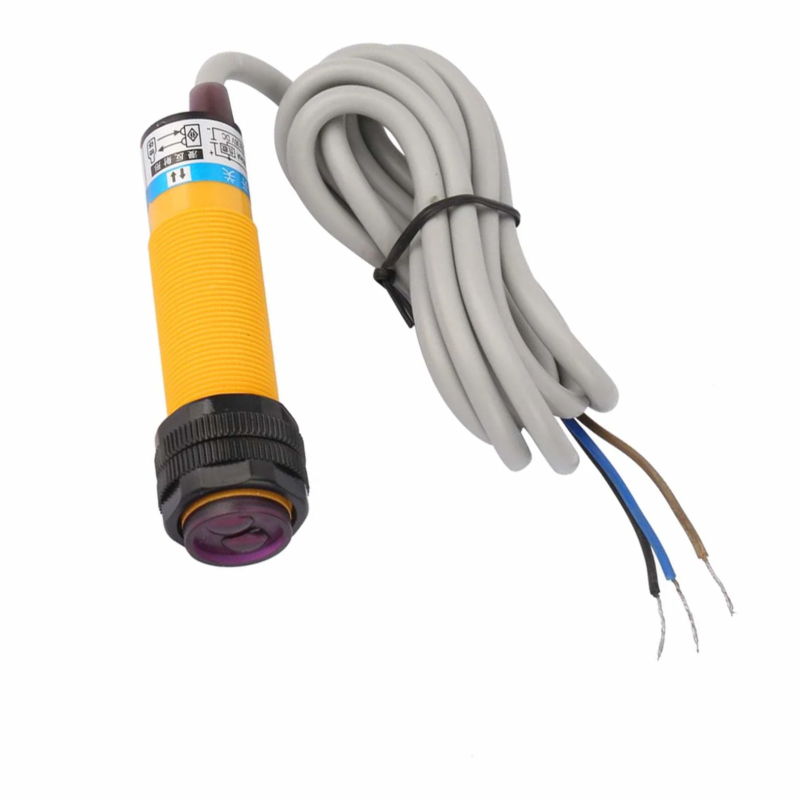 Fotoelektryczny czujnik zbliżeniowy, odległość 10-30 cm NPN NO normalnie otwarty dyfuzyjny czujnik zbliżeniowy przełącznik E3F-DS30C4 czujnik zbliżeniowy DC6-36 V