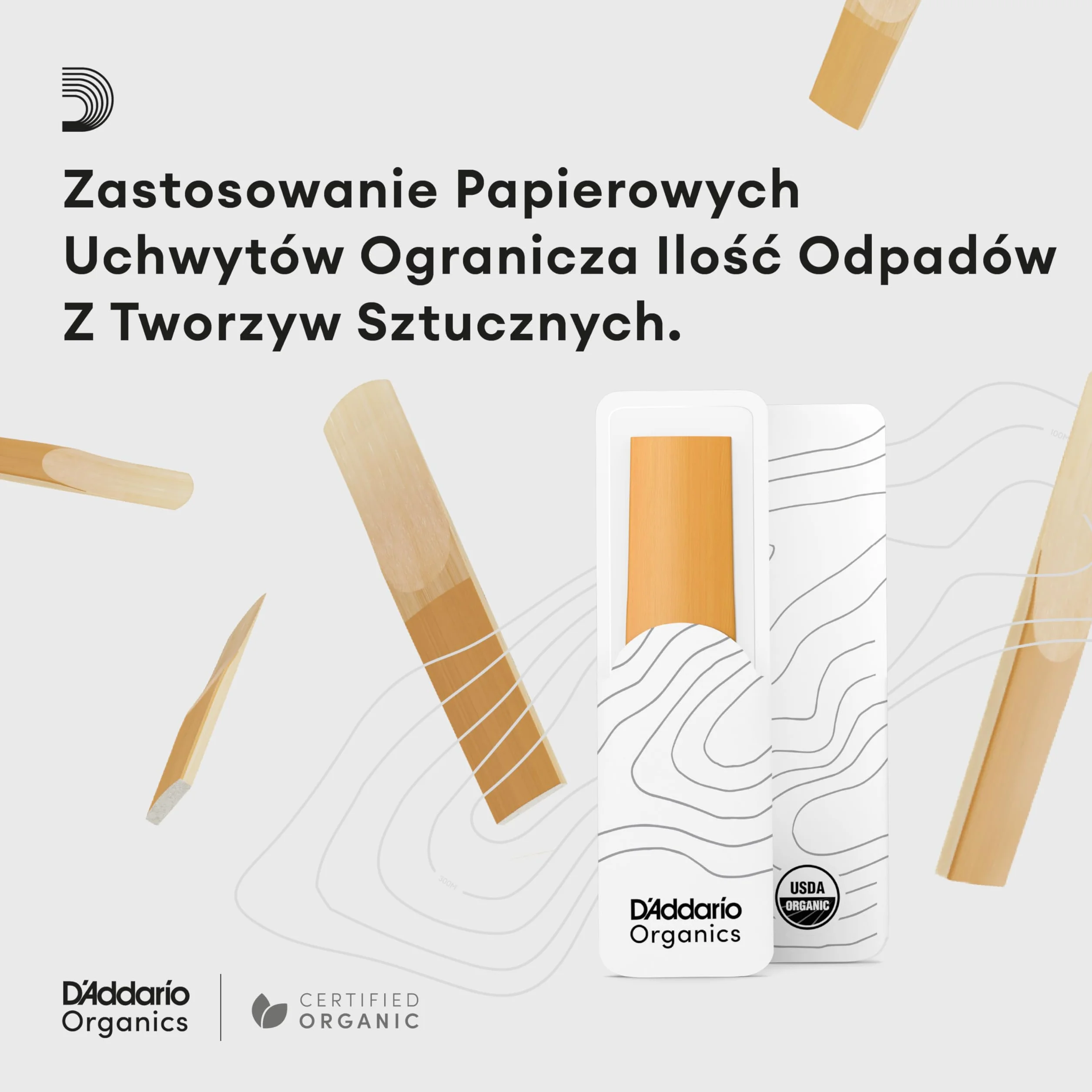 Stroiki do klarnetu Bb Rico firmy D'Addario, wytrzymałość 1,5, zestaw 3 sztuk