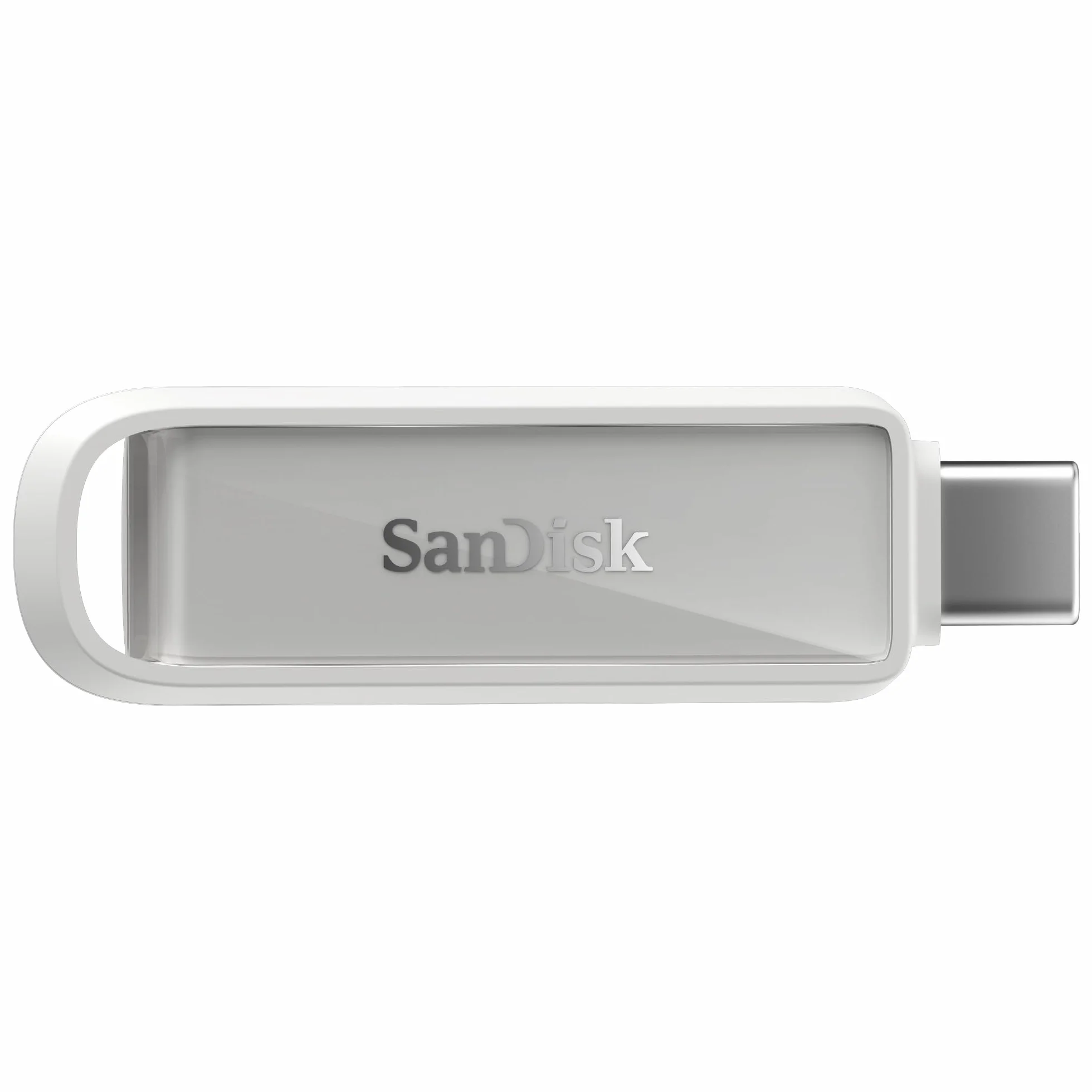 SanDisk Phone Drive z USB Type-C 256 GB (do telefonu, do smartfonów, tabletów i komputerów, prędkością 150 MB/s, Wykonuj automatyczne kopie, Dzięki odzyskiwaniu) - Arctic White