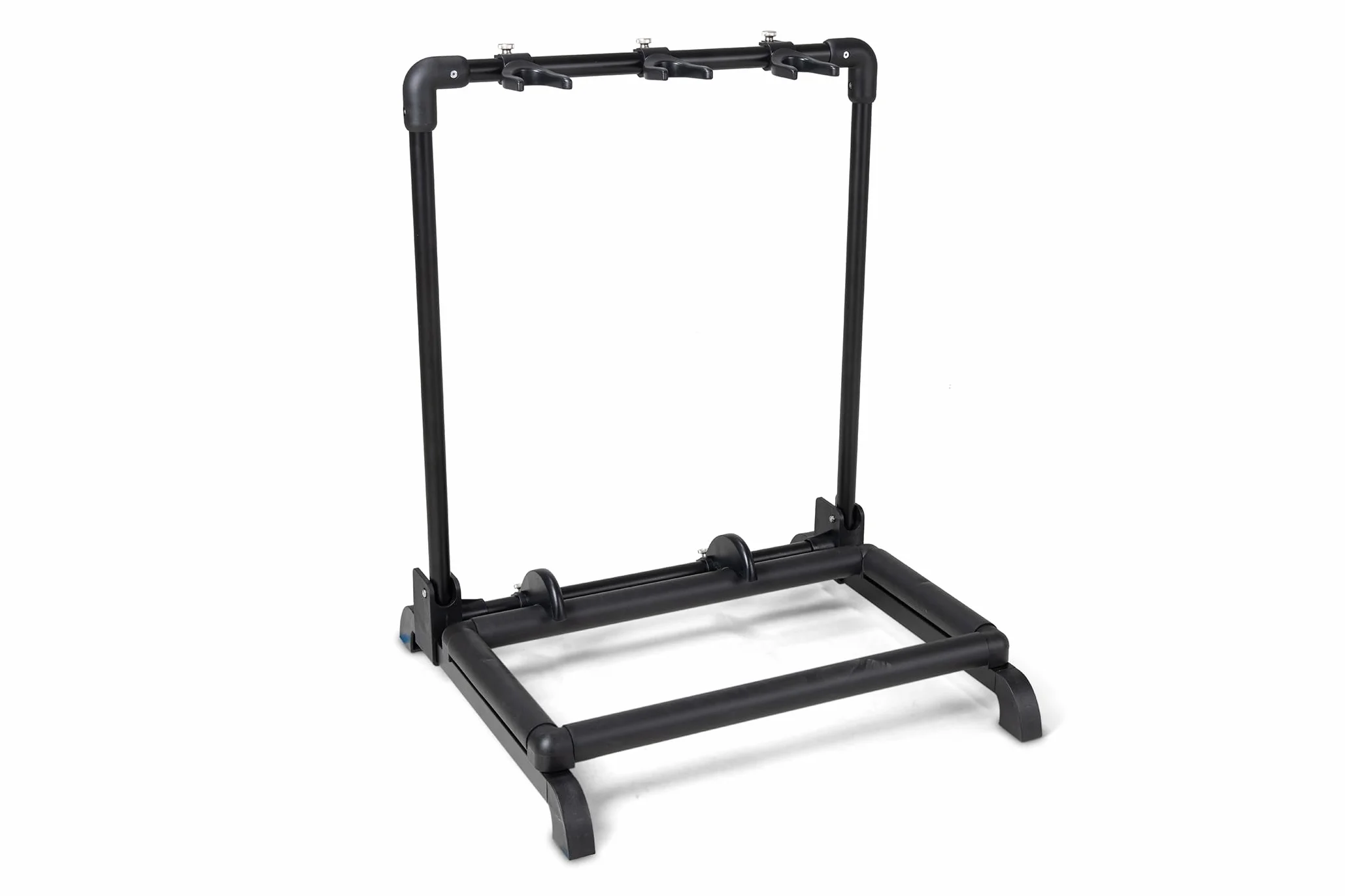 GEWA stojak na gitary Multi-stojak - na 3 instrumenty - regulowany - również do gitar Roundback, czarny, GS-103B