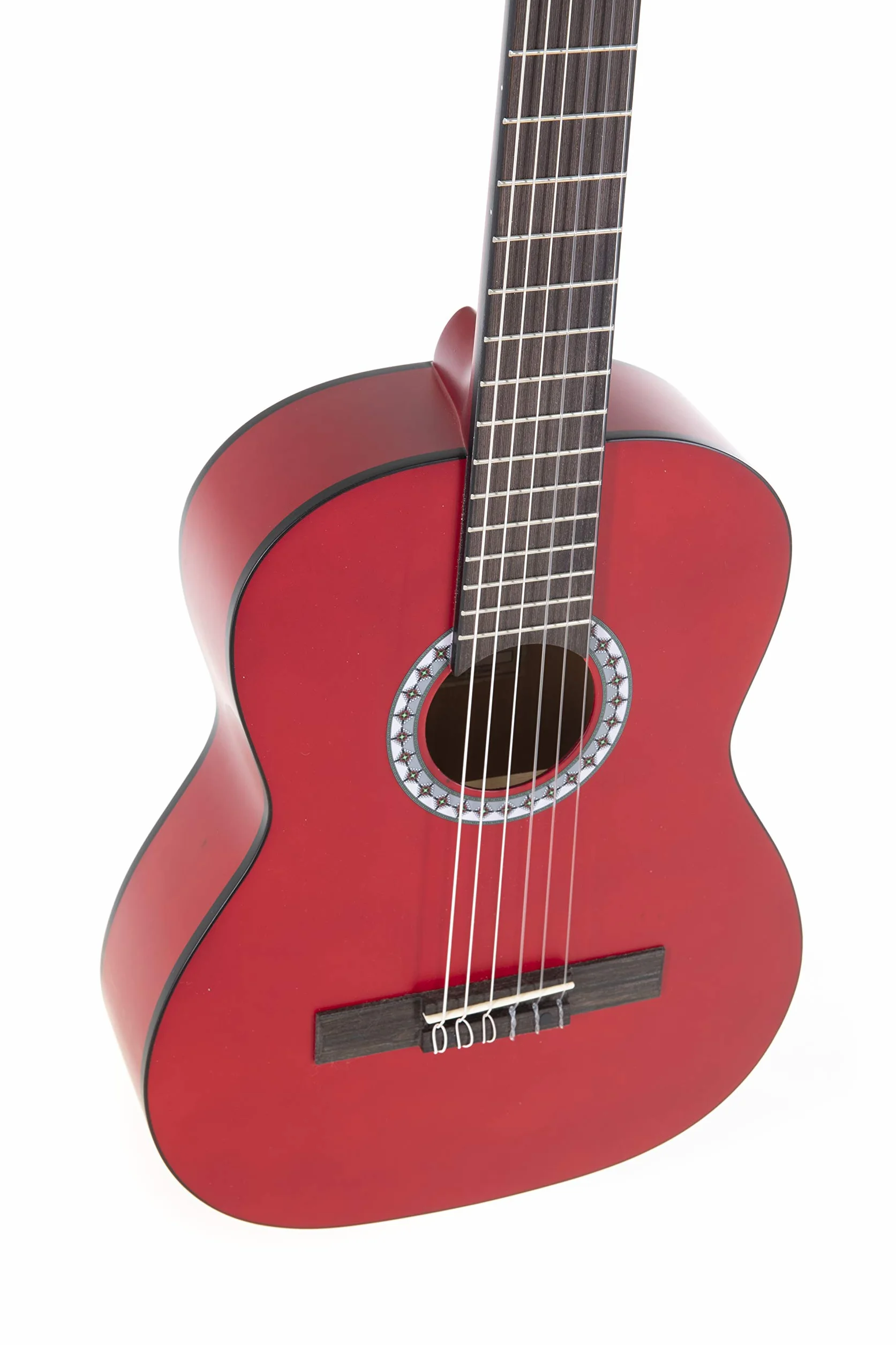 GEWA gitara klasyczna Basic 1/2, korpus lipa, podstrunnica drewno pakkaholz, chromowane maszynki, czerwony