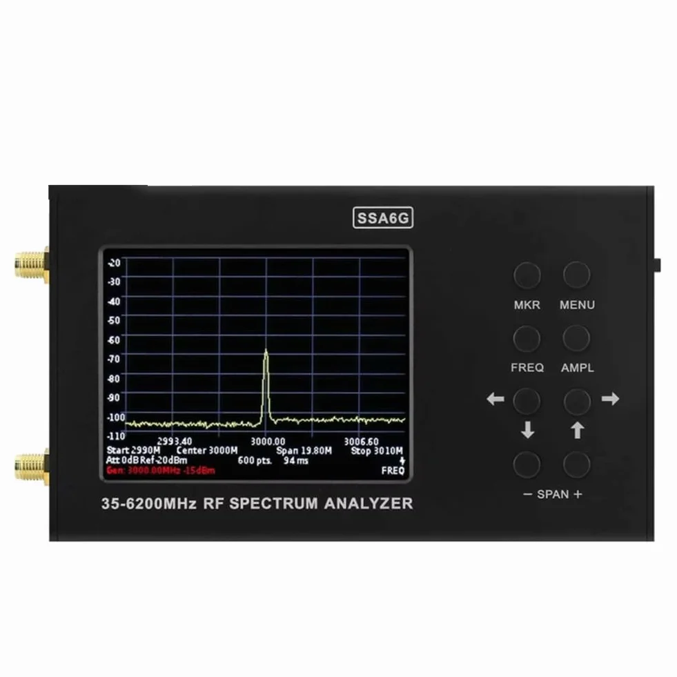 SSA6G 35 MHz-6200 MHz Analizator widma HF Multimetr HF Spectrum Explorer z ekranem dotykowym przenośny analizator panoramiczny