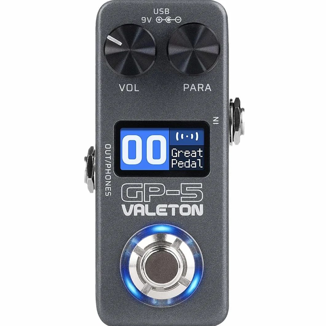 Valeton Kompaktowy procesor wielofunkcyjny GP-5 – SnapTone i ładowarka IR, ponad 100 efektów, Bluetooth, interfejs audio USB