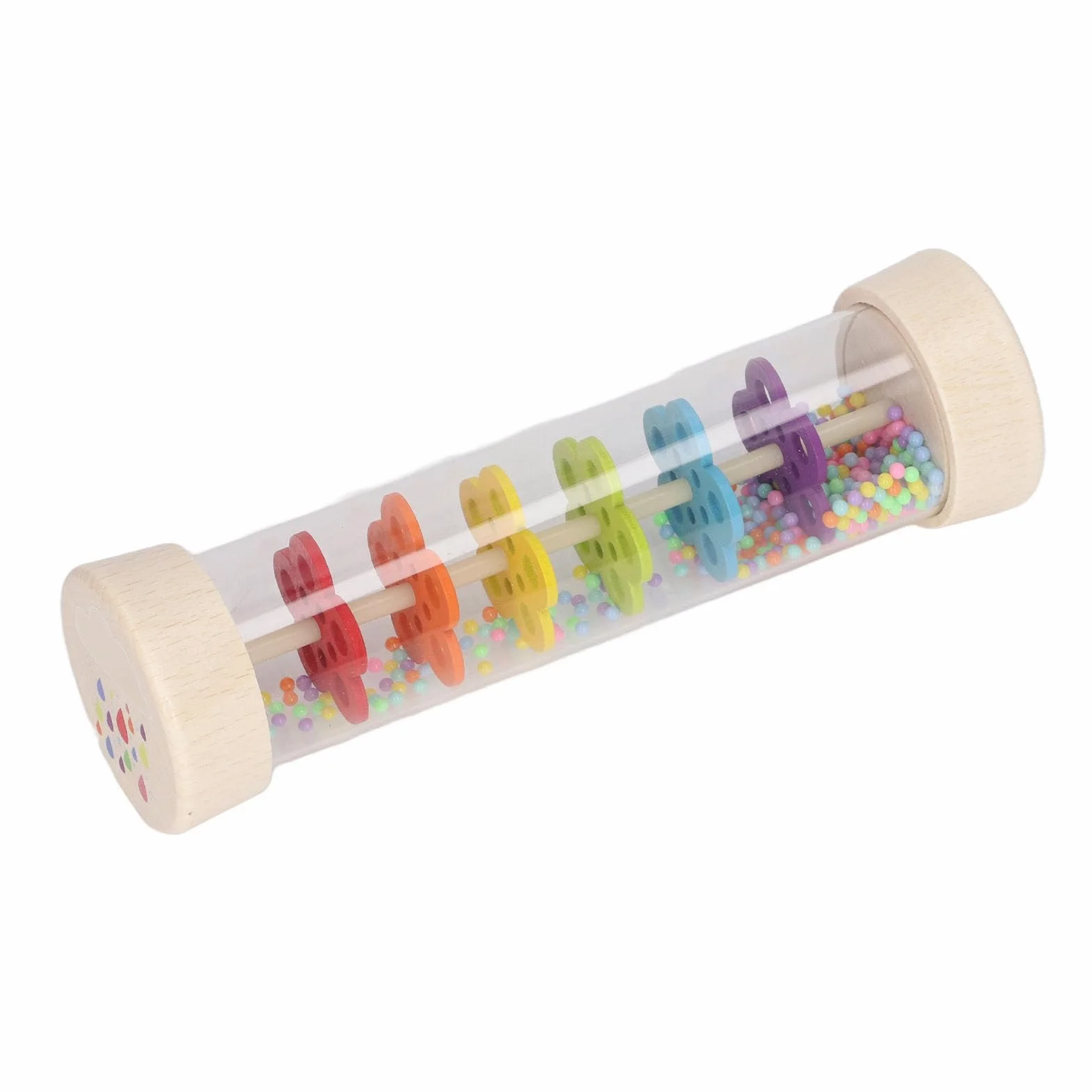 CHICIRIS Rainstick, Bezpieczna Grzechotka do Deszczu Drewniana (Duży)