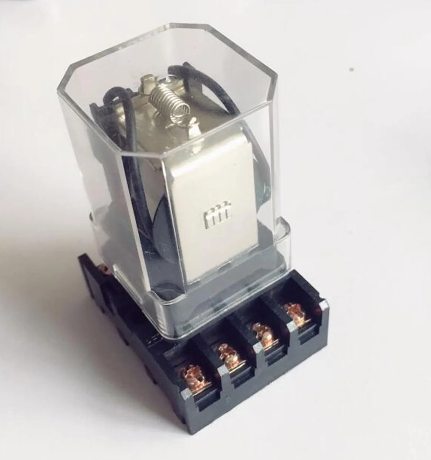 Przekaźnik JQX-10F 2Z Mały przekaźnik ogólny z podstawą 8PIN DC12V DC24V AC110V AC220V 1szt (AC220V)