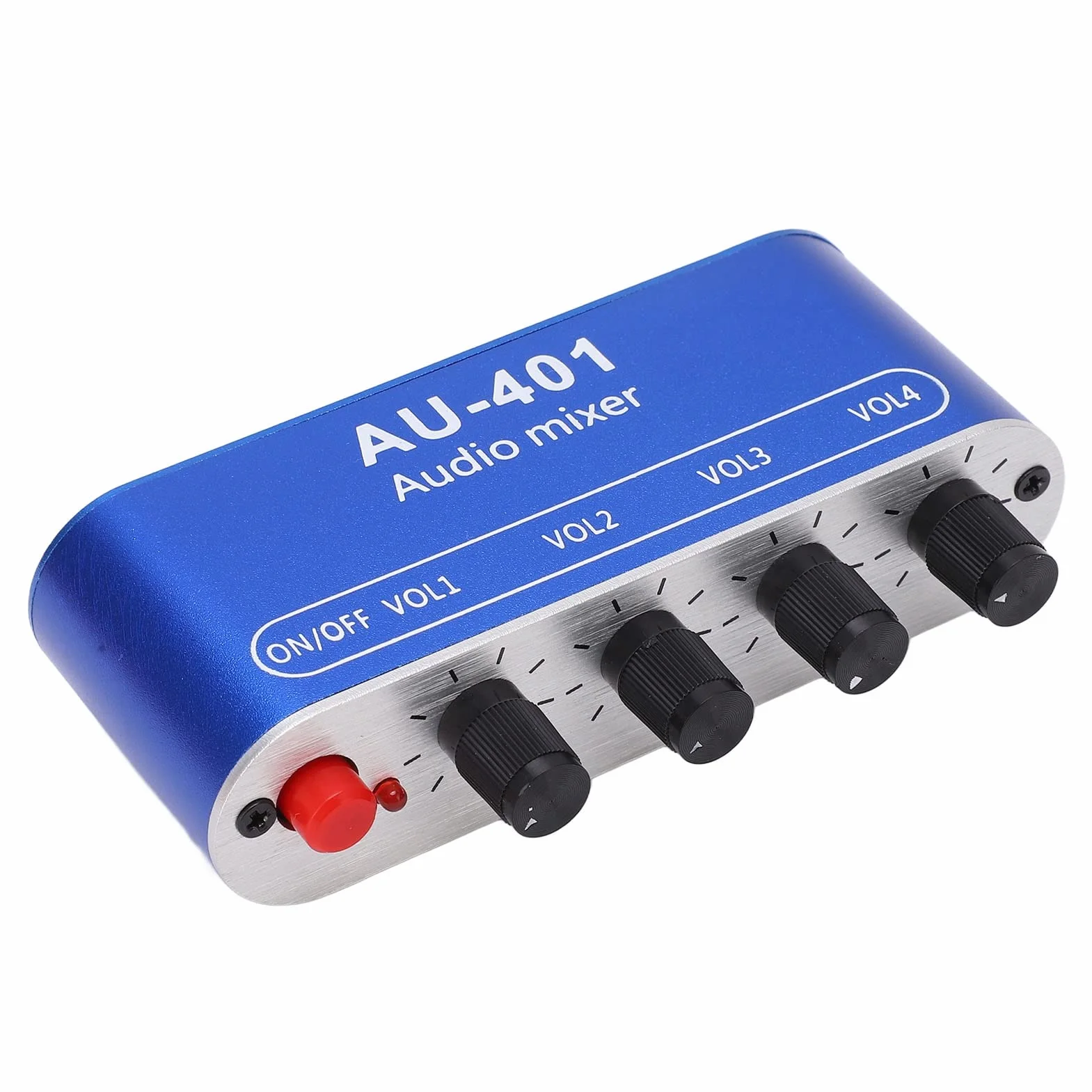 4 Wejście 1 Wyjście Mikser Stereo Mikser Dźwięku Mikser Liniowy Wzmacniacz Słuchawkowy DC 5-12V 3.5mm Jack Wysoki Prąd 15mA