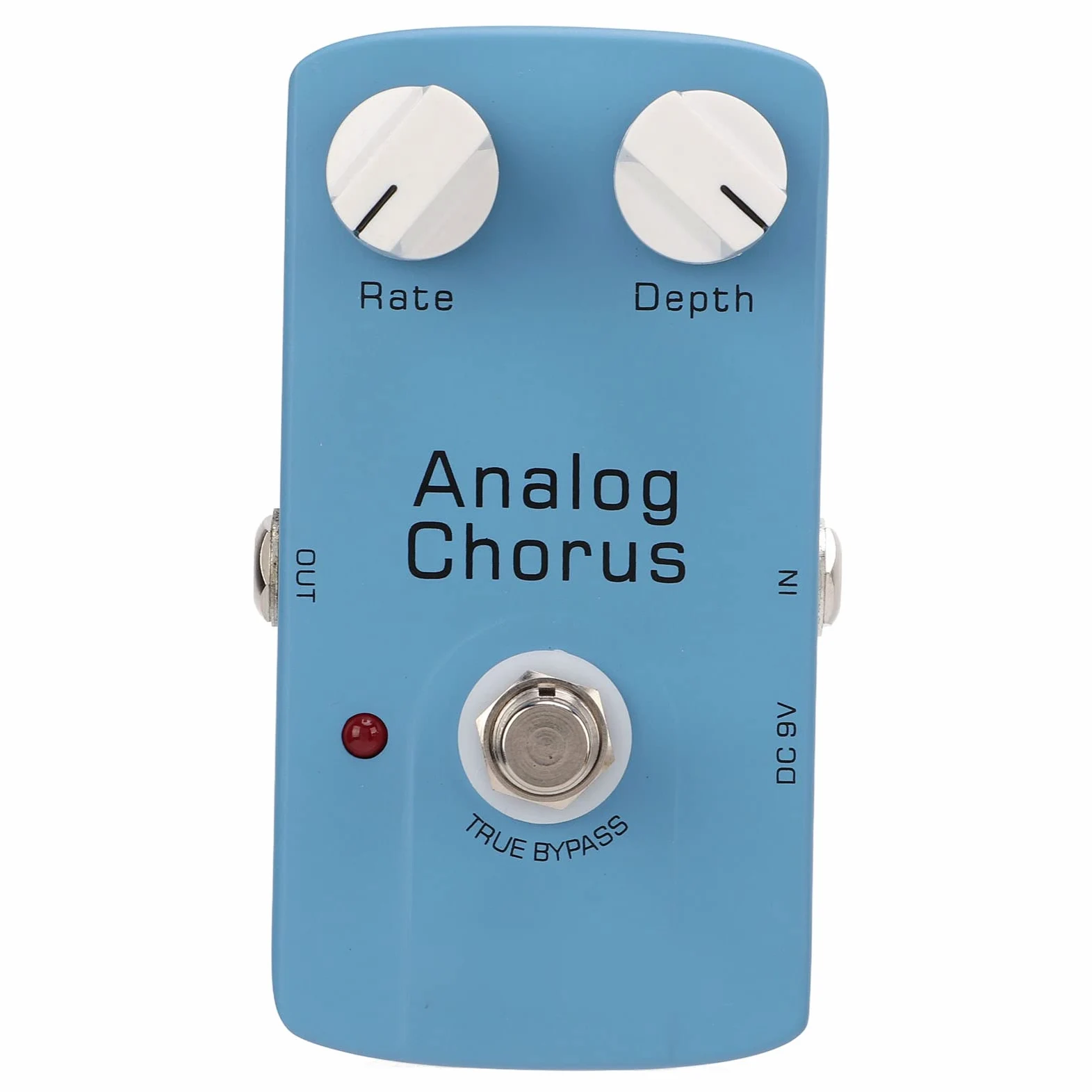 POENVFPO Analogowy pedał Efektów Gitarowych Chorus z True Bypass, metalową konstrukcją, regulacją Prędkości i Głębokości dla Gitary Elektrycznej, technologią BBD