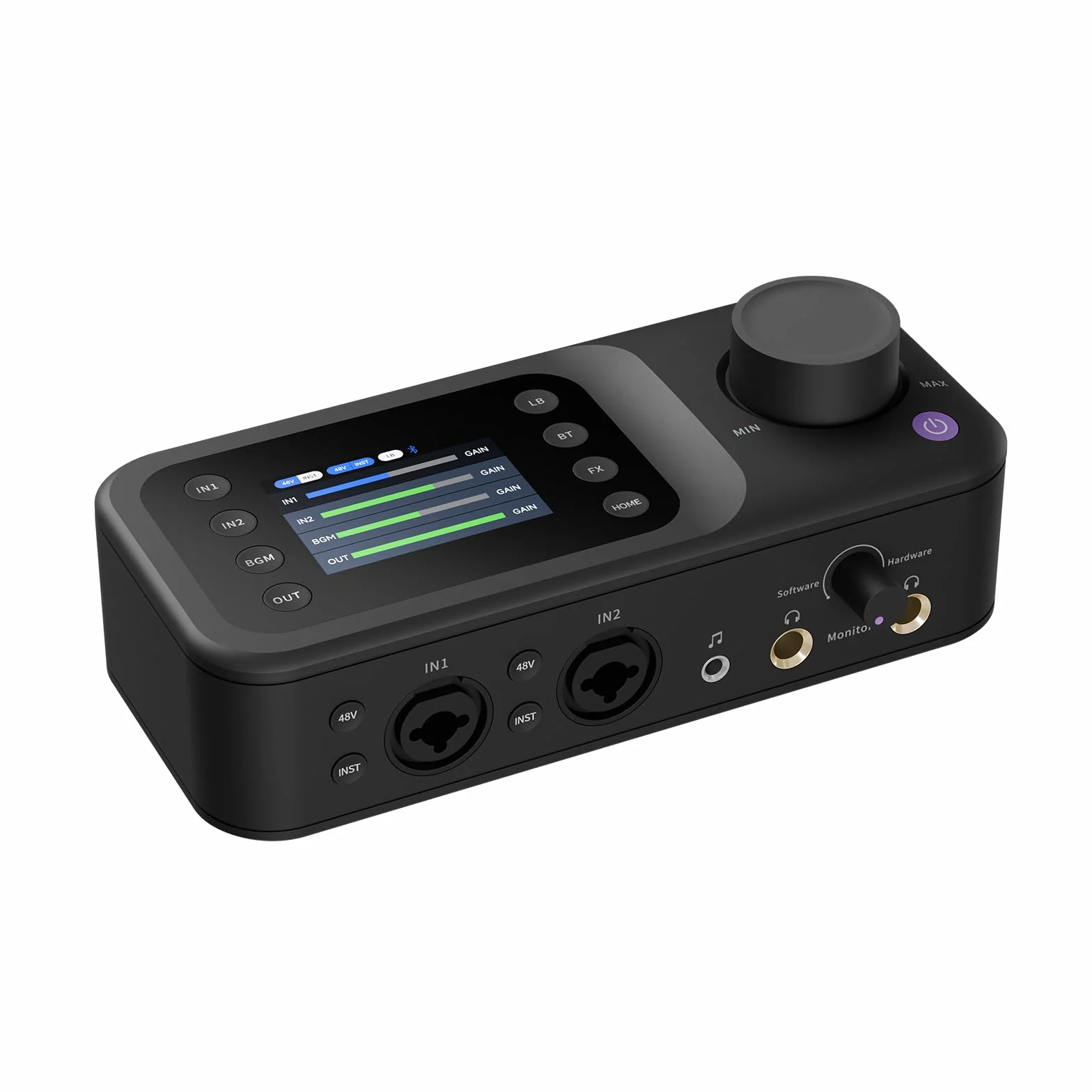 AMIX40U Interfejs audio z przedwzmacniaczem Pro, 10 kanałów, Dual XLR/6,35 mm, 48 V Phantom Power, Bluetooth, LCD