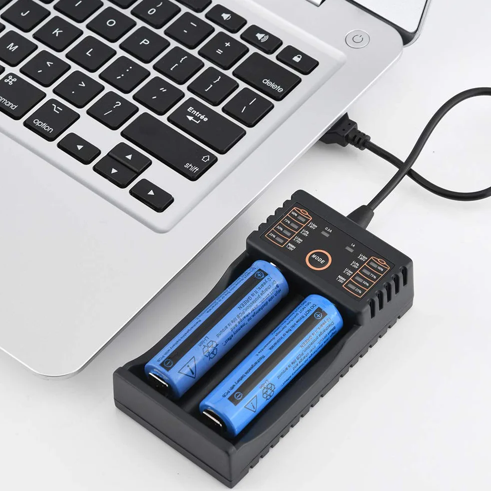 Ładowarka Liitokala, Uniwersalna Inteligentna ładowarka USB Lii-202 do /18490/18350/17670/17500/16340 (RCR123)